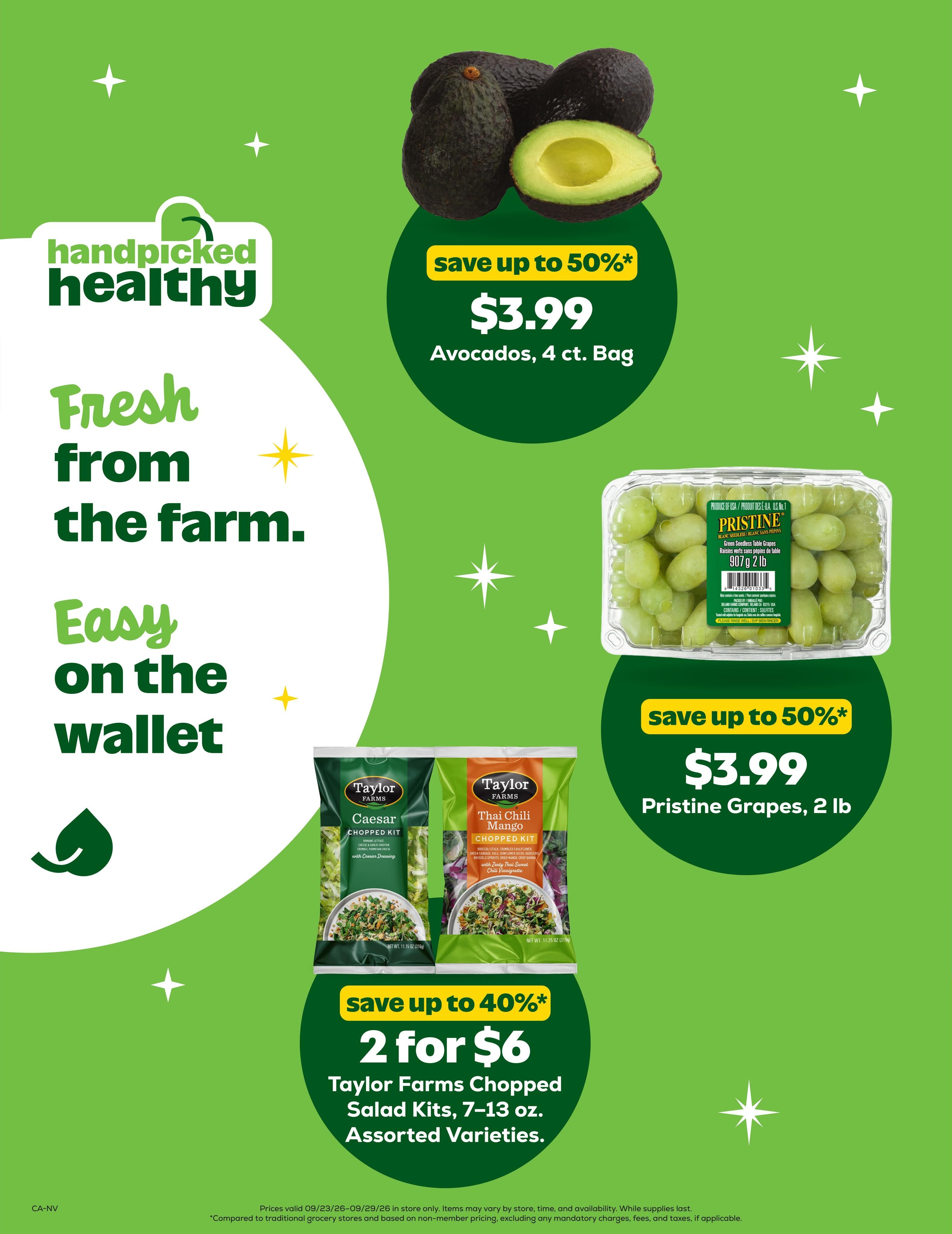 Grocery Outlet (El Dorado Hills Area, CA) Weekly Ad September 23 - 29, 2026