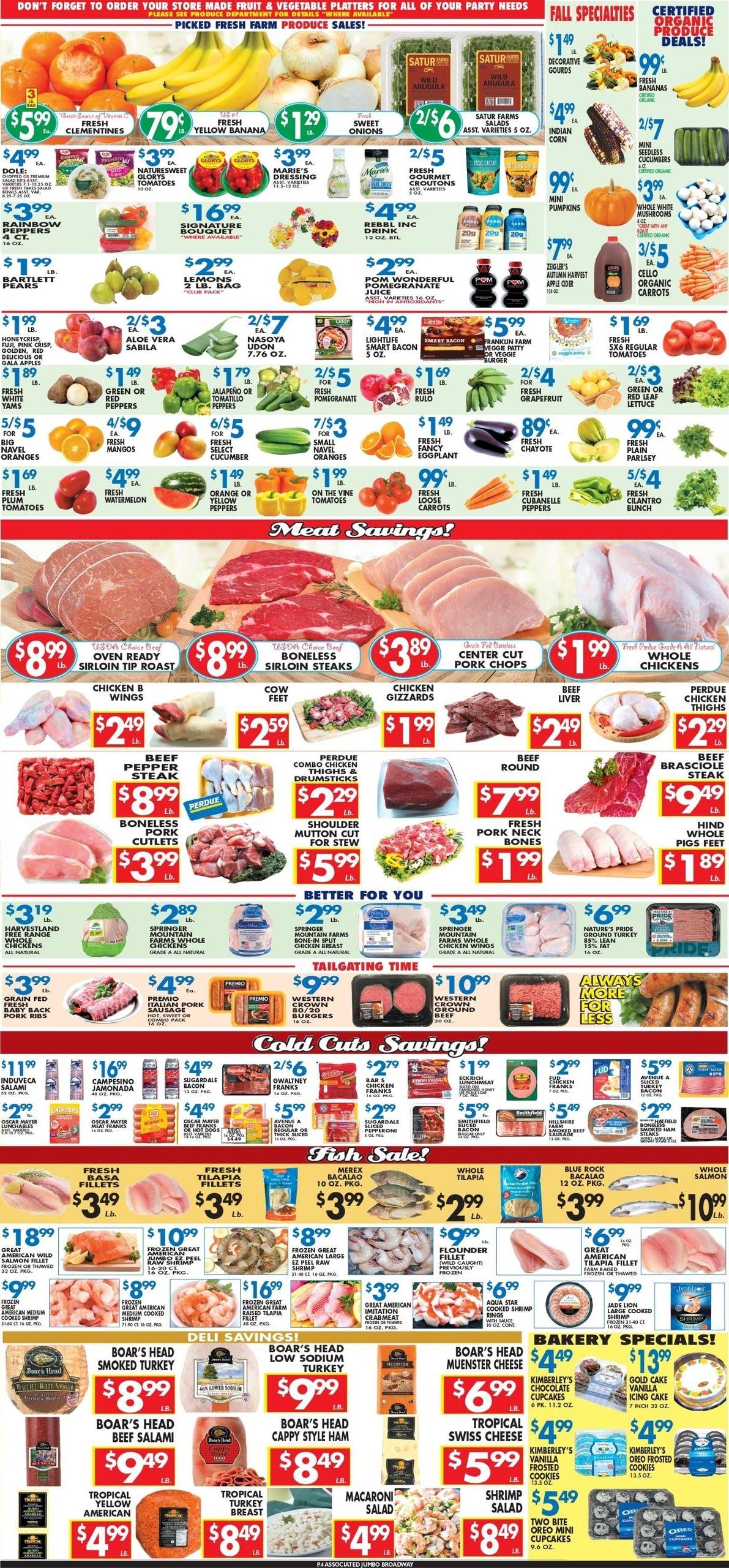 Associated Supermarkets (Ridgefield Park Area, NJ) Weekly Ad September 25 - October 1, 2026