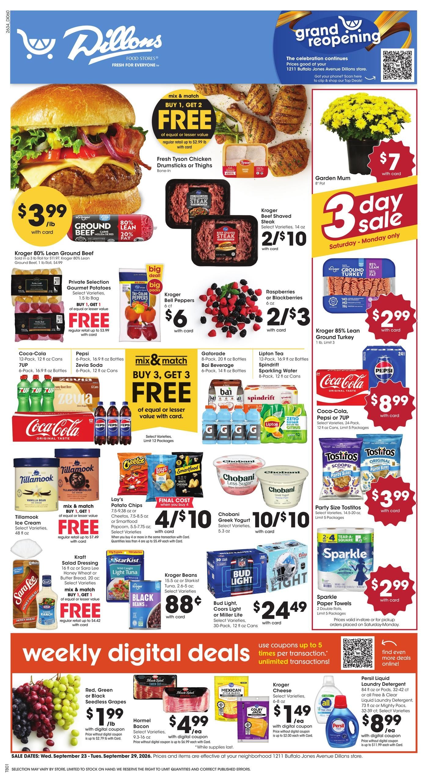 Dillons (Lakin Area, KS) Weekly Ad September 23 - 29, 2026