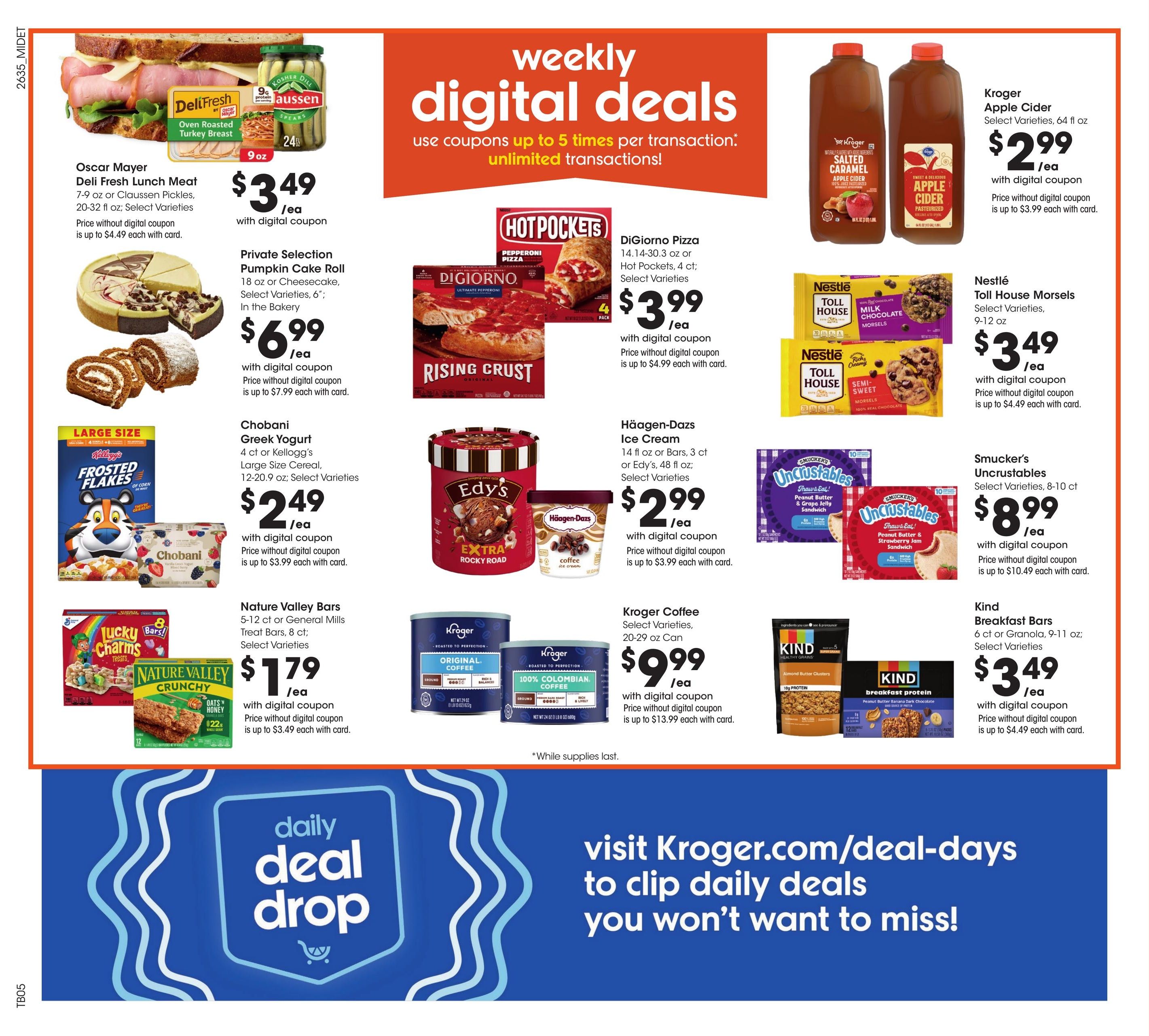 Kroger (Ann Arbor Area, MI) Weekly Ad September 30 - October 6, 2026