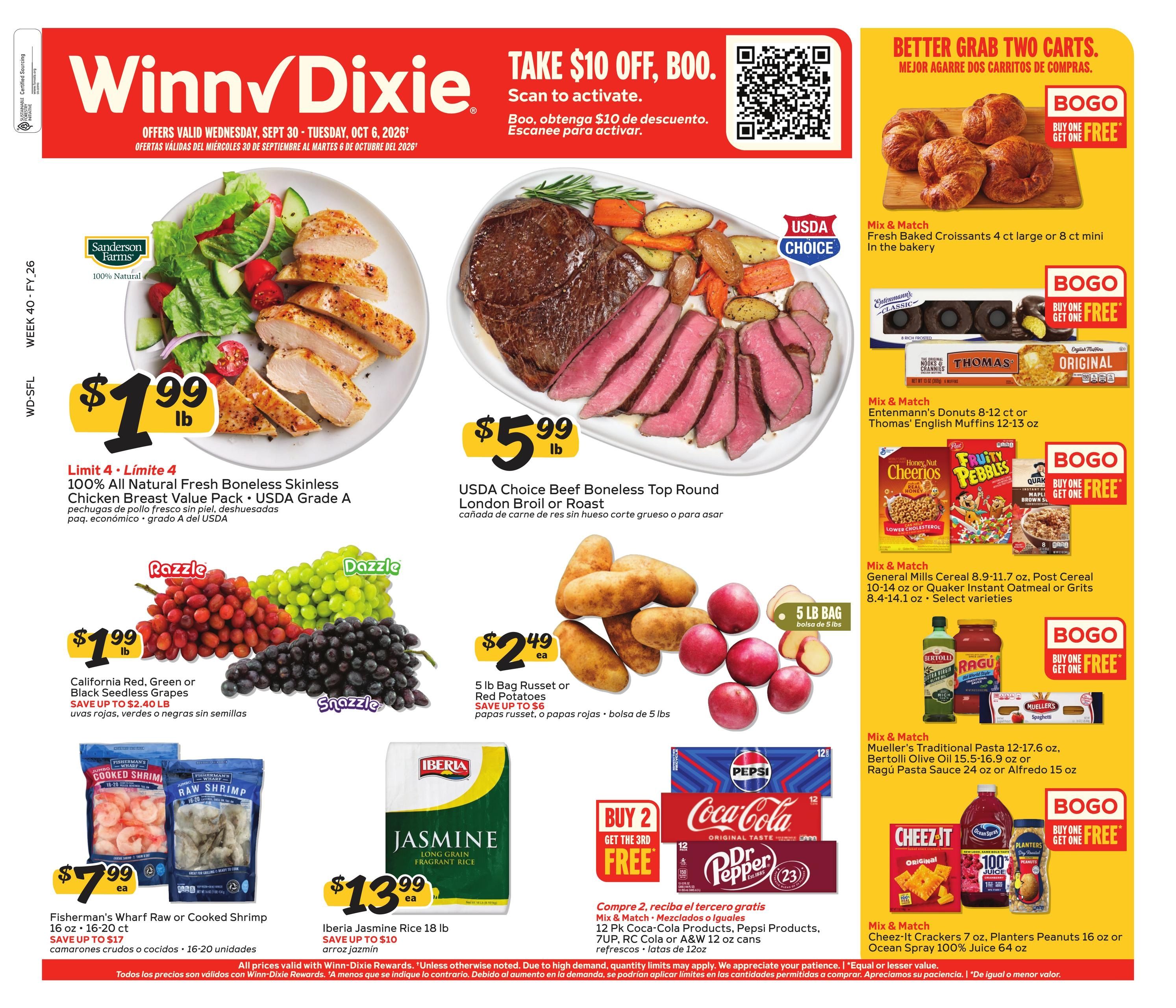 Winn-Dixie (Boca Raton Area, FL) Weekly Ad September 30 - October 6, 2026