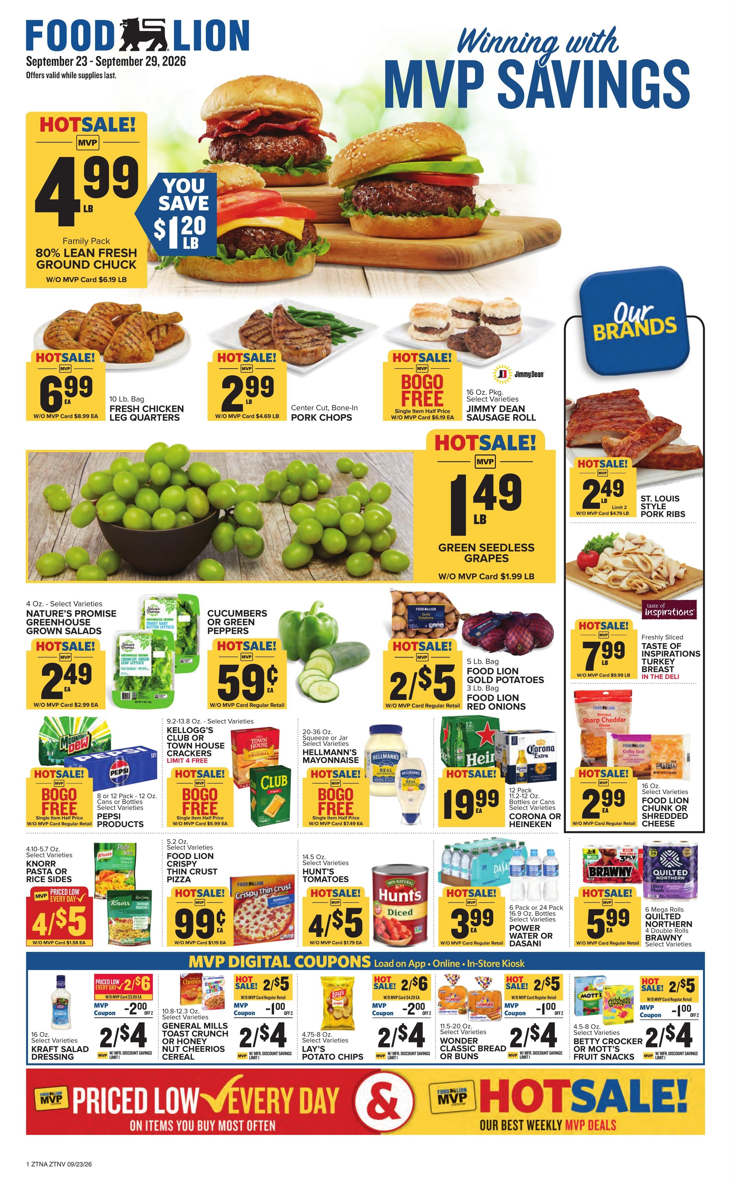 Food Lion (Hazel Green Area, AL) Weekly Ad September 23 - 29, 2026