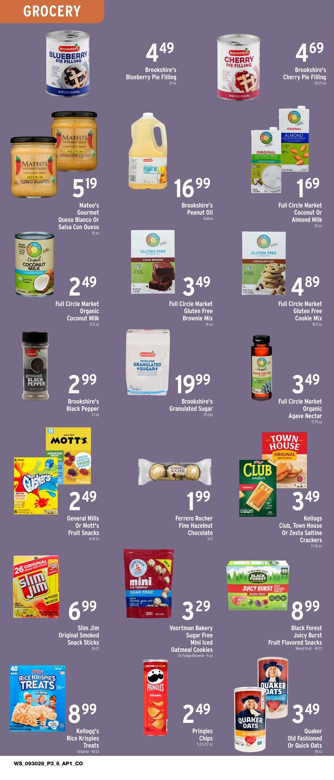 Brookshire's Websaver Weekly Ad September 30 - October 6, 2026
