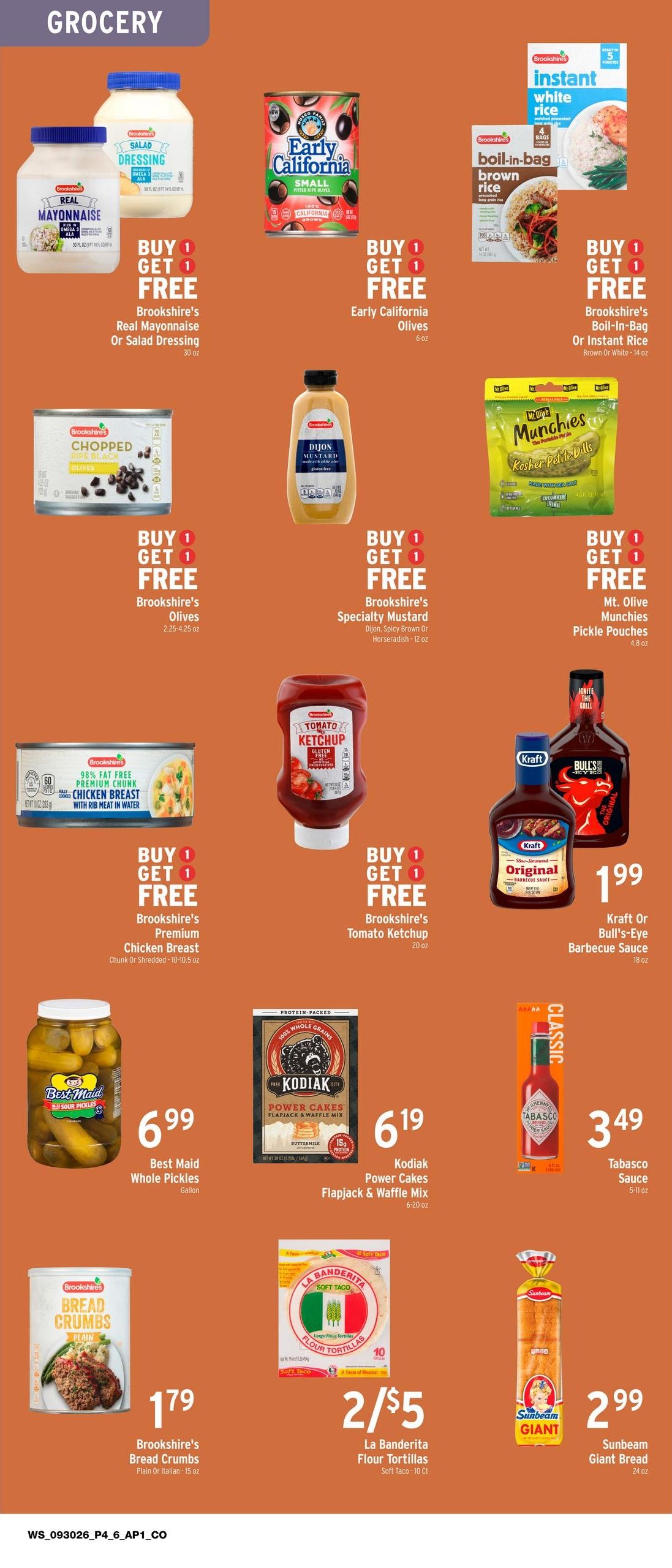 Brookshire's Websaver Weekly Ad September 30 - October 6, 2026