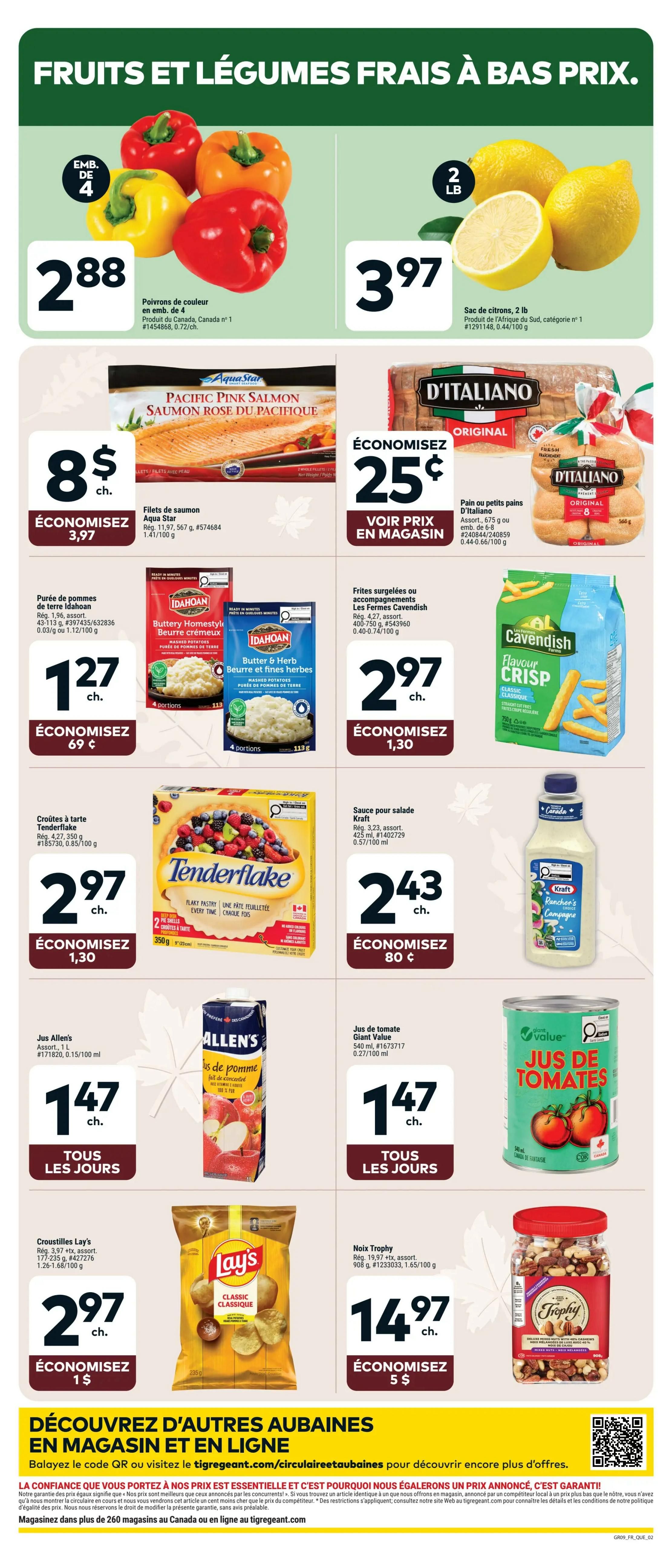 Tigre Géant Flyer September 30 to October 6