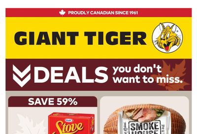 Giant Tiger (Atlantic) Flyer September 30 to October 6