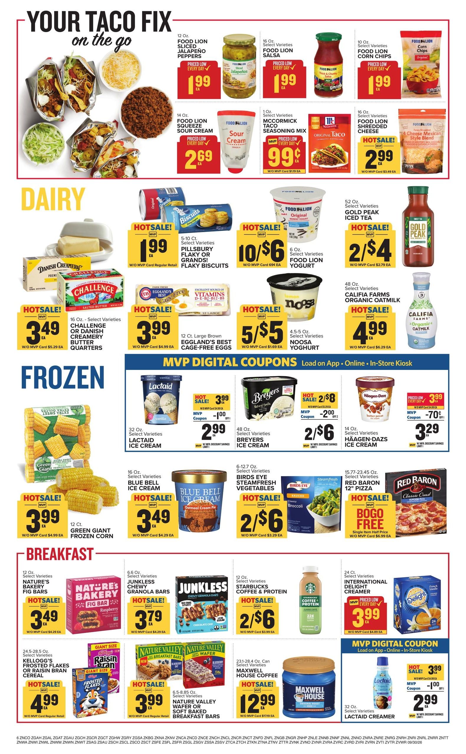 Food Lion (Cary-Raleigh Area, NC) Weekly Ad September 30 - October 6, 2026