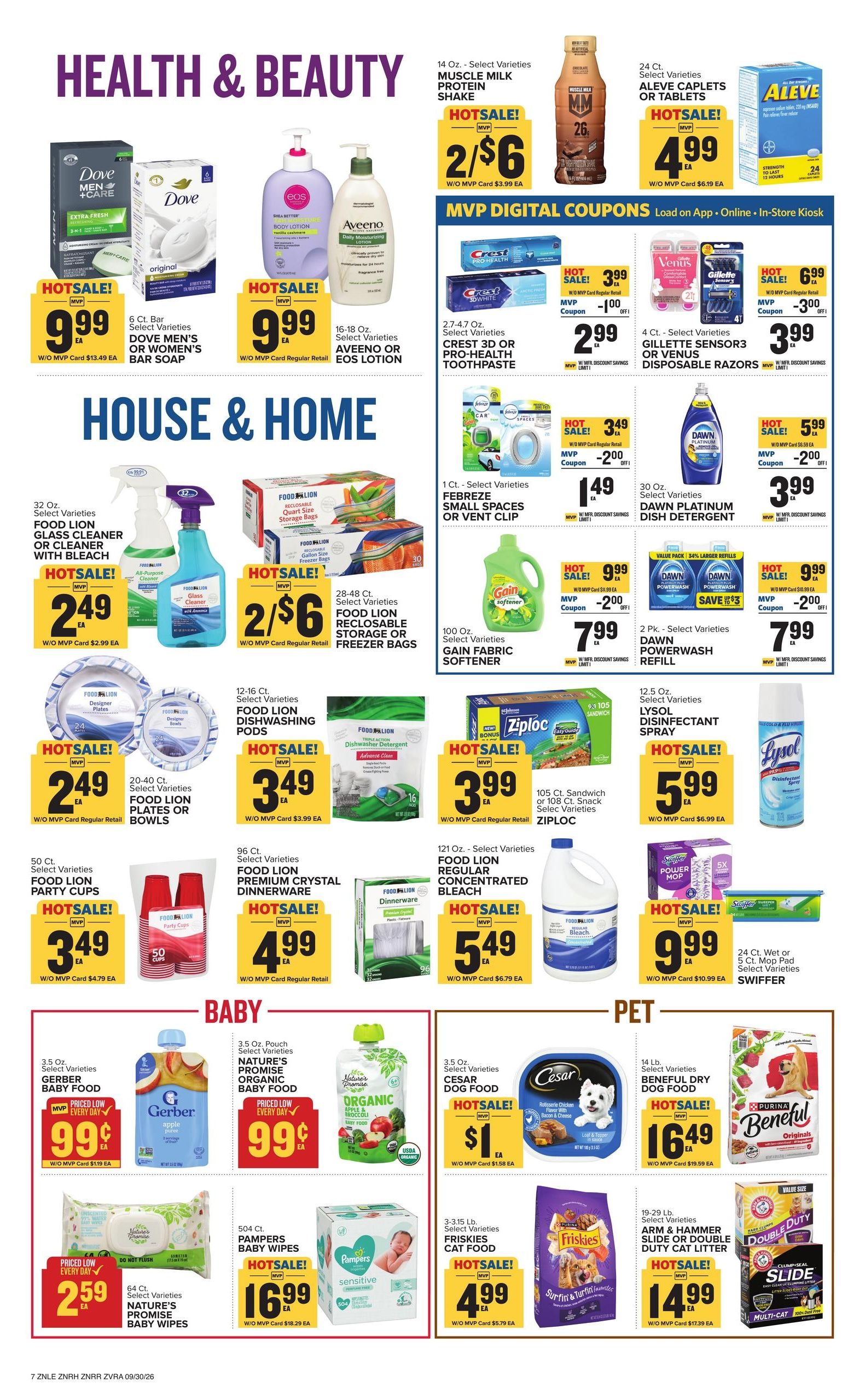 Food Lion (Cary-Raleigh Area, NC) Weekly Ad September 30 - October 6, 2026