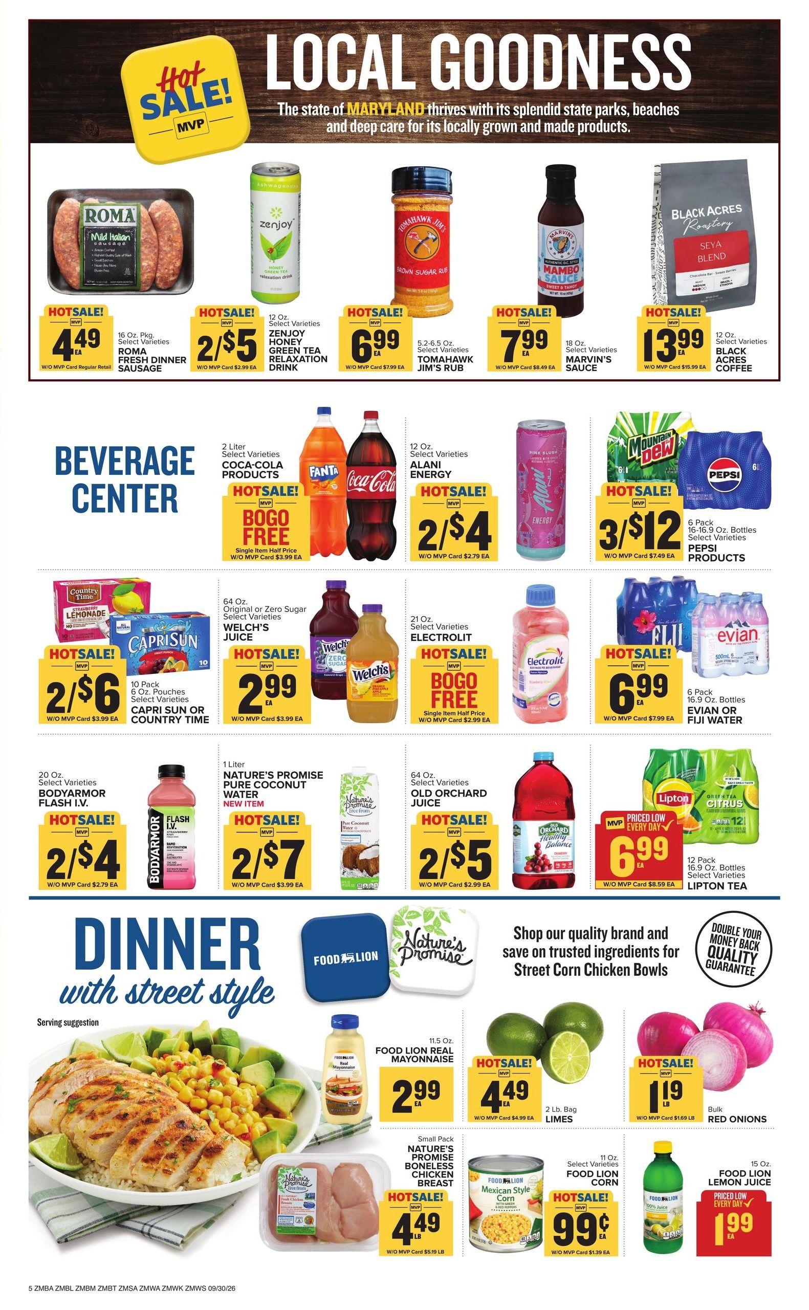 Food Lion (Salisbury Area, MD) Weekly Ad September 30 - October 6, 2026