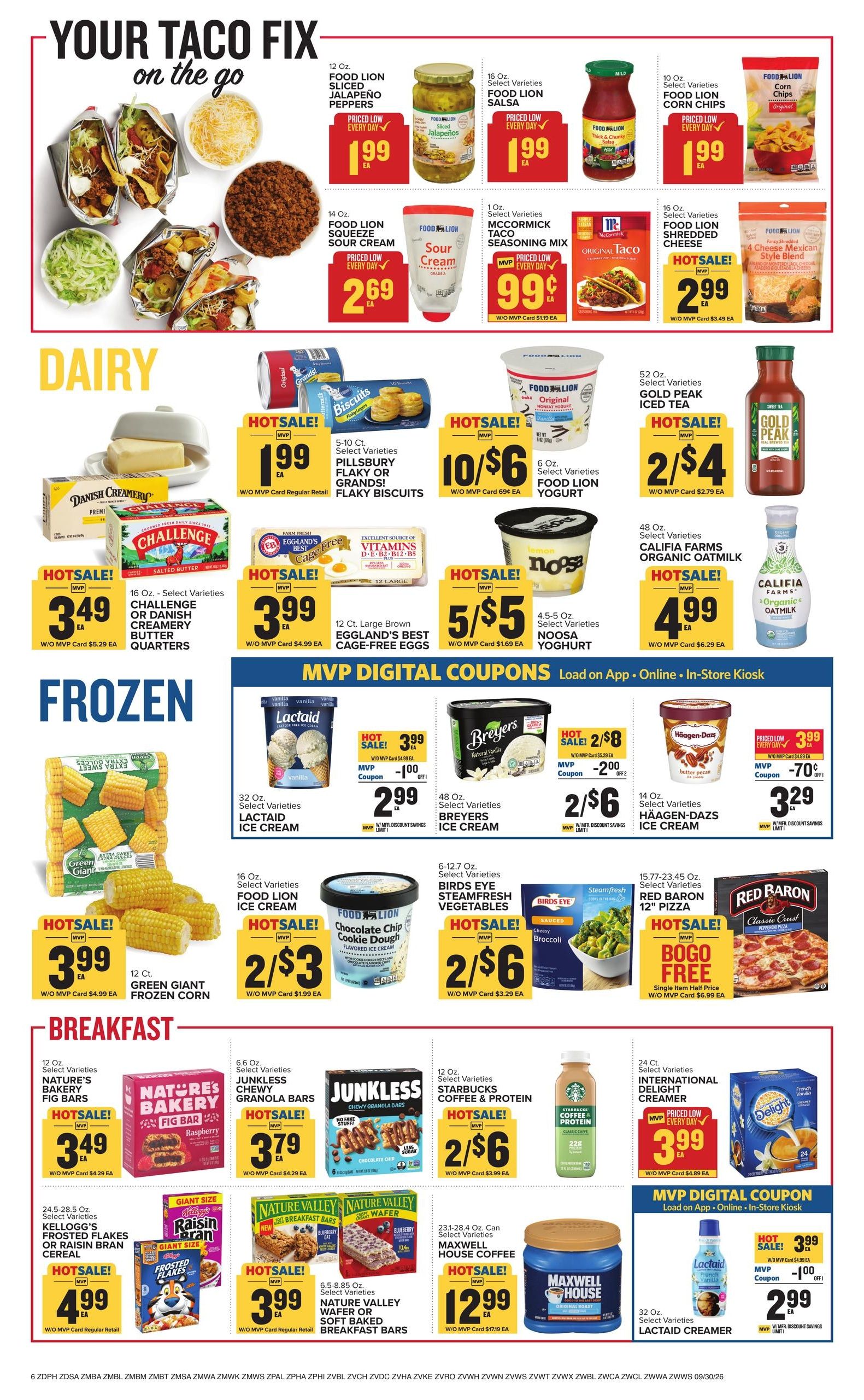 Food Lion (Salisbury Area, MD) Weekly Ad September 30 - October 6, 2026
