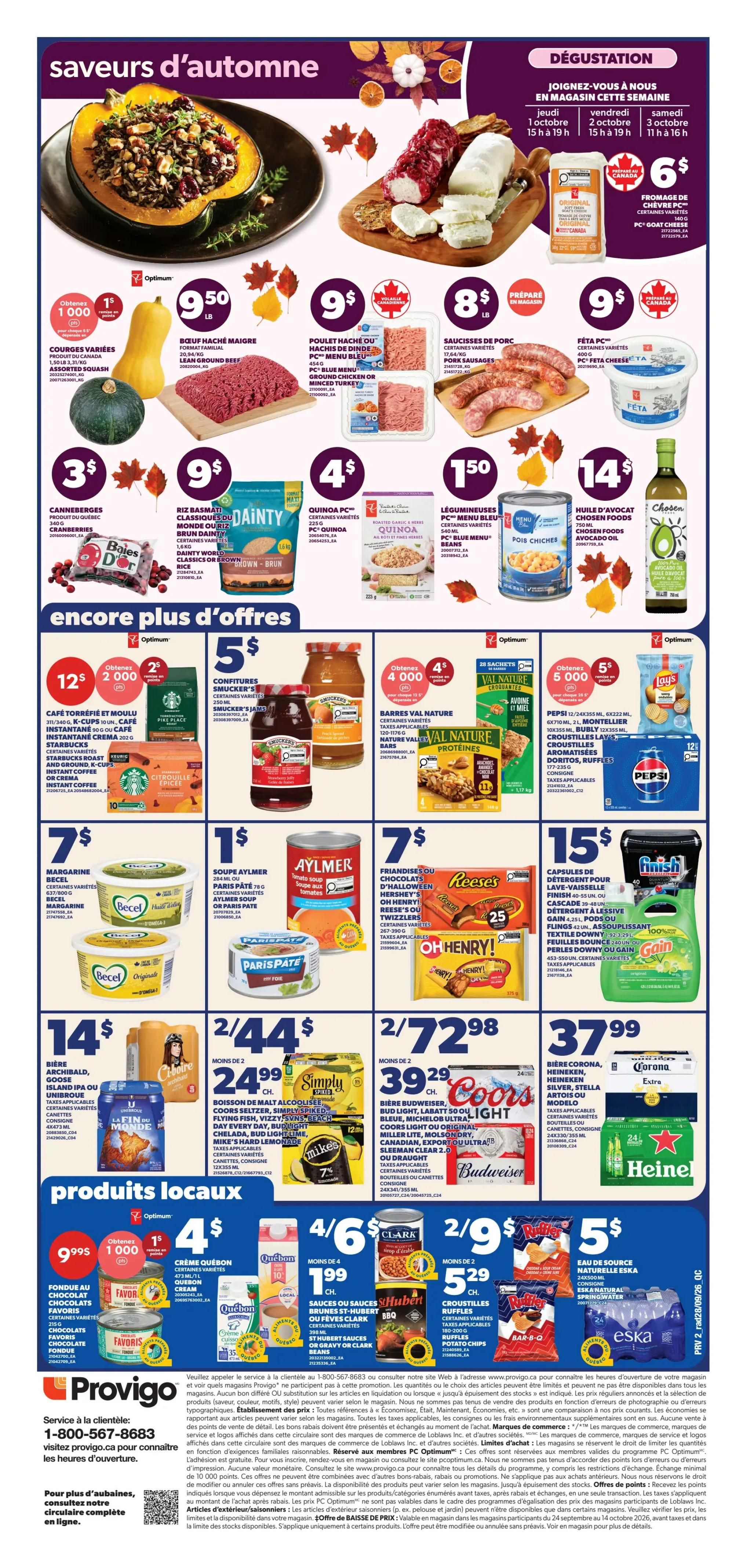 Provigo Flyer October 1 to 7
