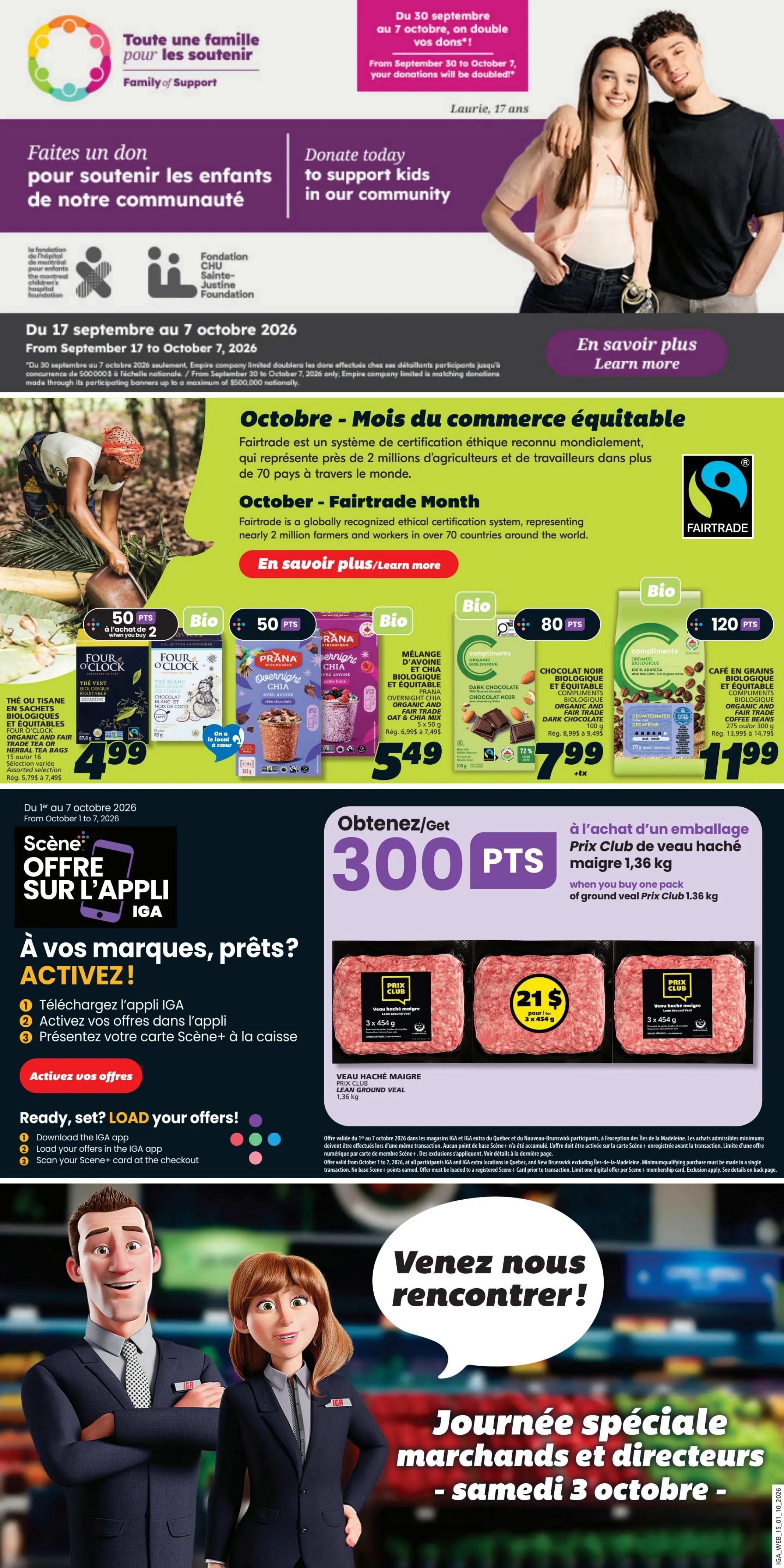 IGA (QC) Flyer October 1 to 7