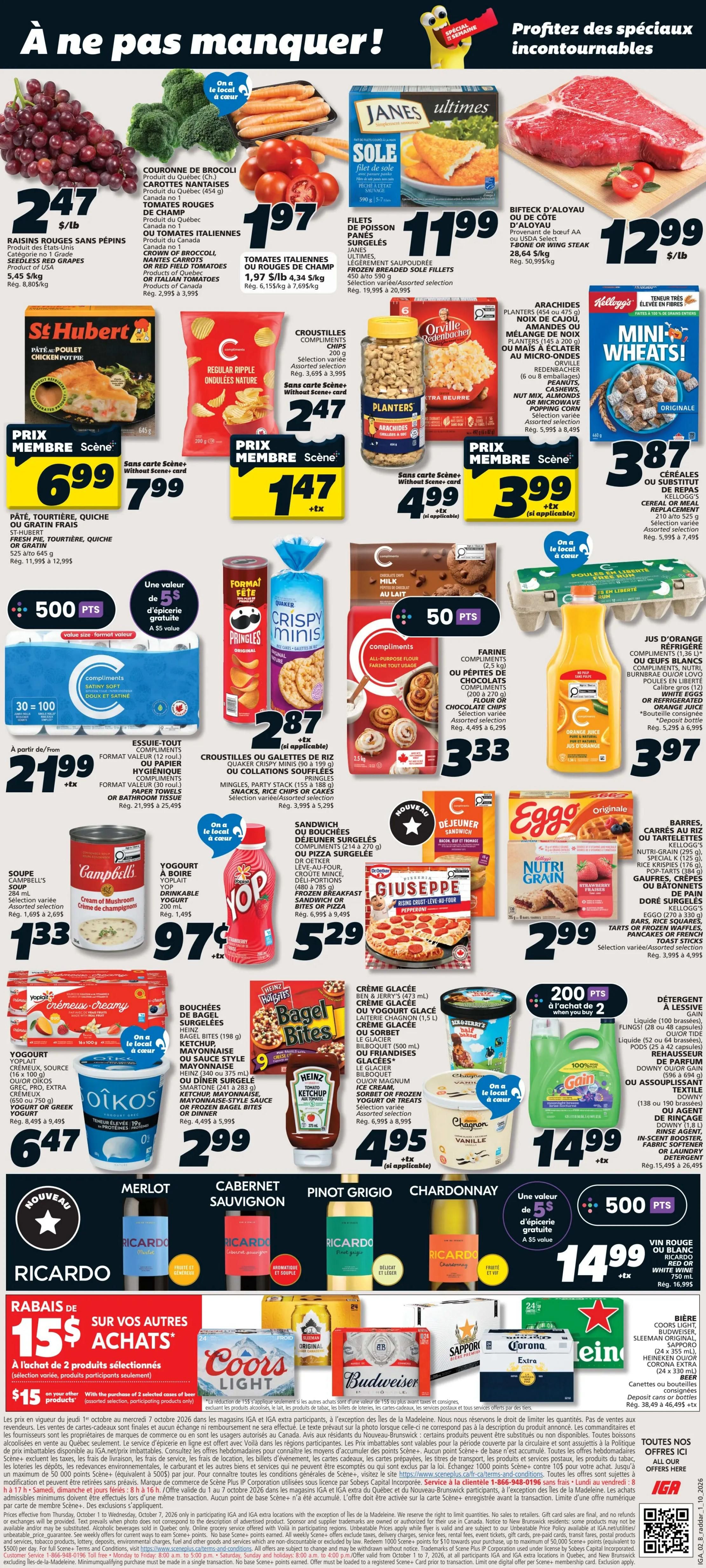 IGA (QC) Flyer October 1 to 7