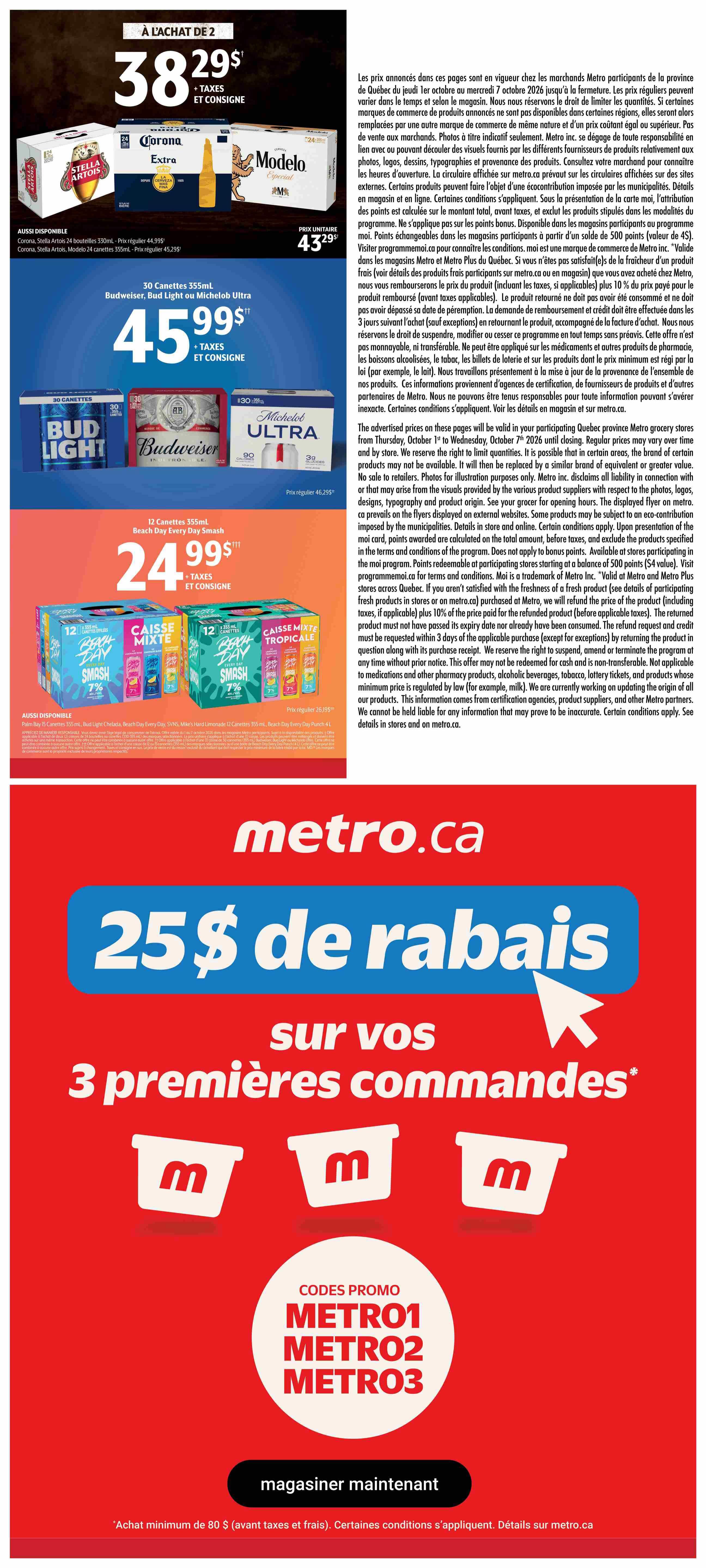 Metro (QC) Flyer October 1 to 7