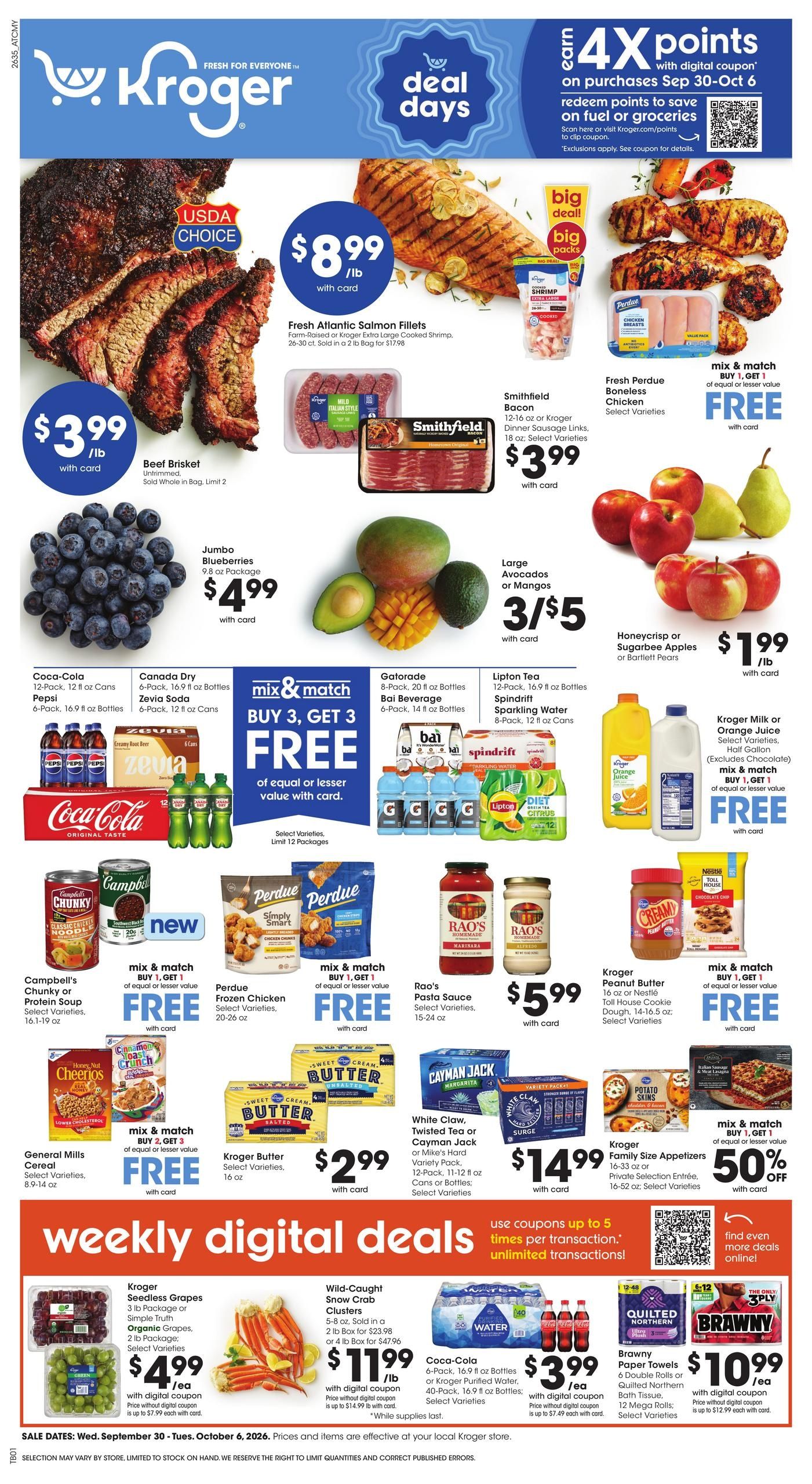 Kroger (Centre Area, AL) Weekly Ad September 30 - October 6, 2026