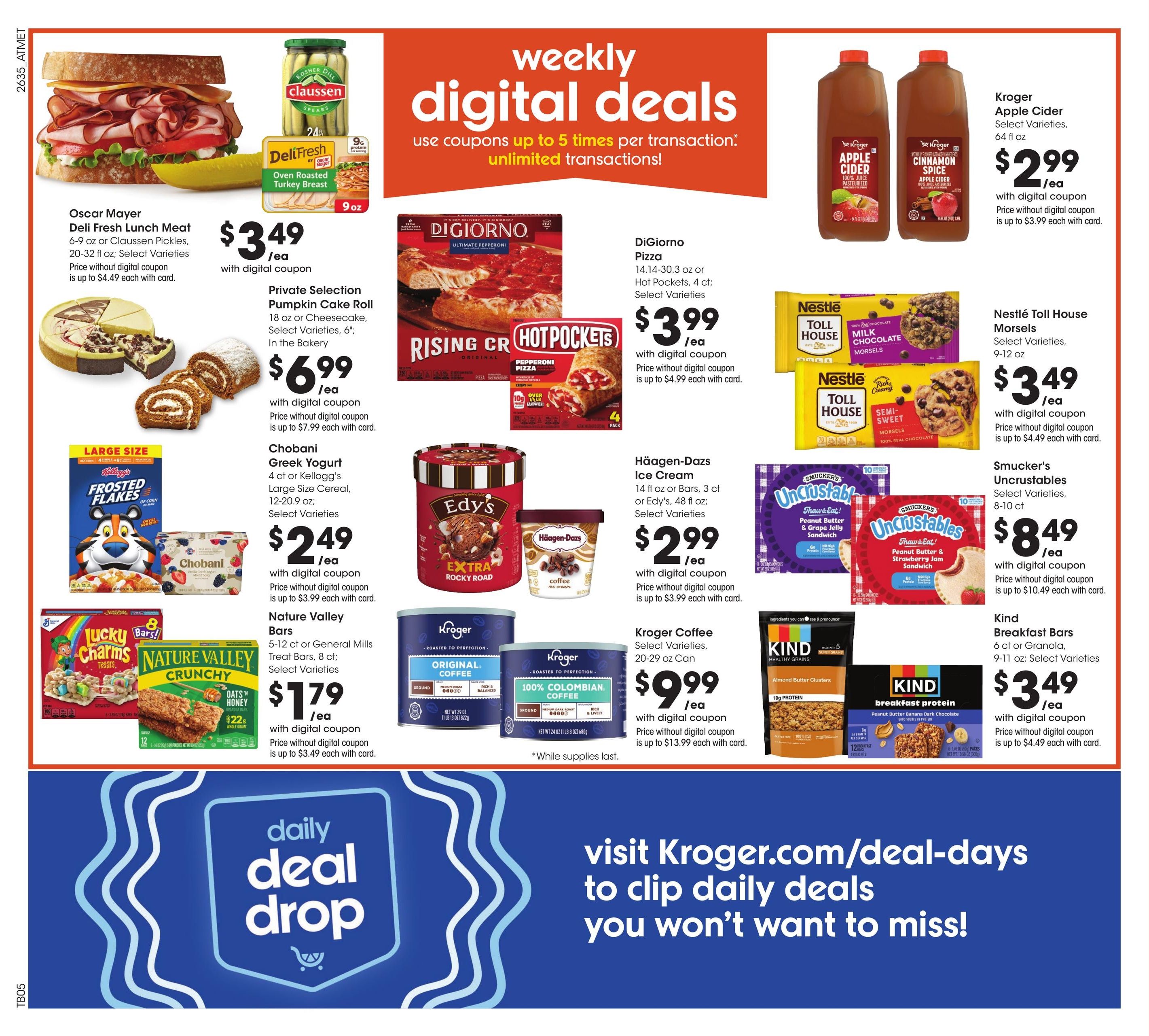 Kroger (Centre Area, AL) Weekly Ad September 30 - October 6, 2026