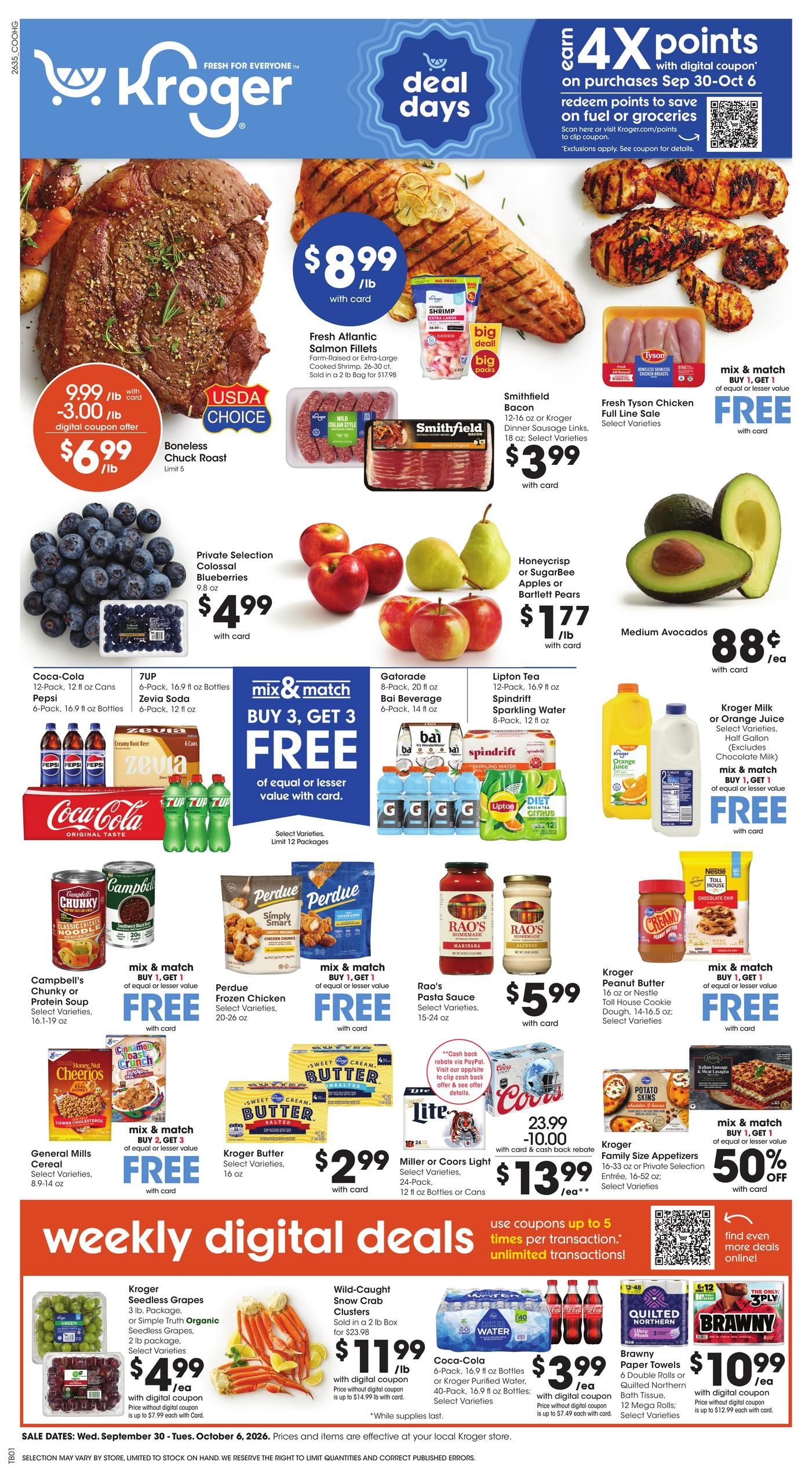 Kroger (Columbus-Groveport Area, OH) Weekly Ad September 30 - October 6, 2026