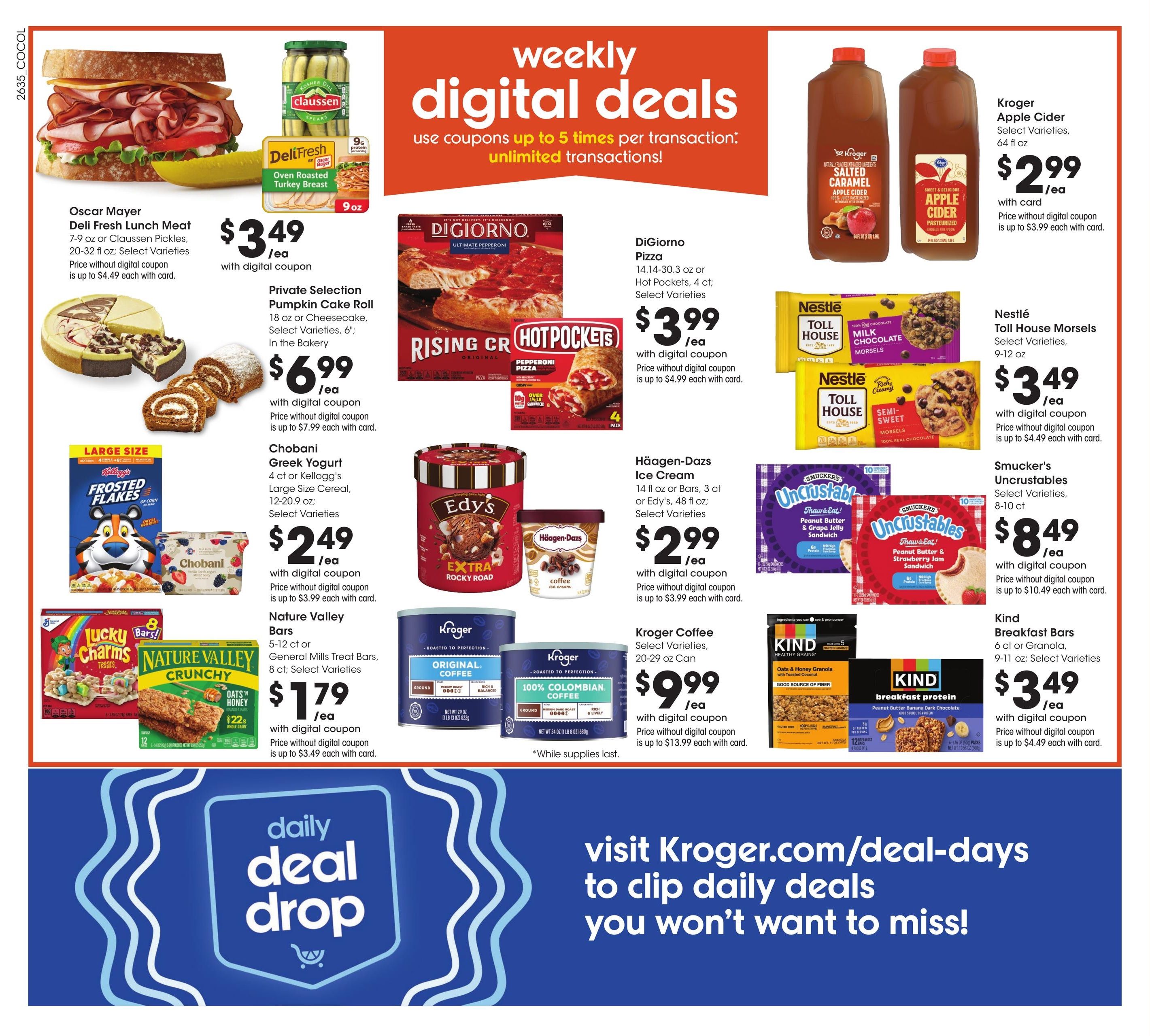 Kroger (Columbus-Groveport Area, OH) Weekly Ad September 30 - October 6, 2026