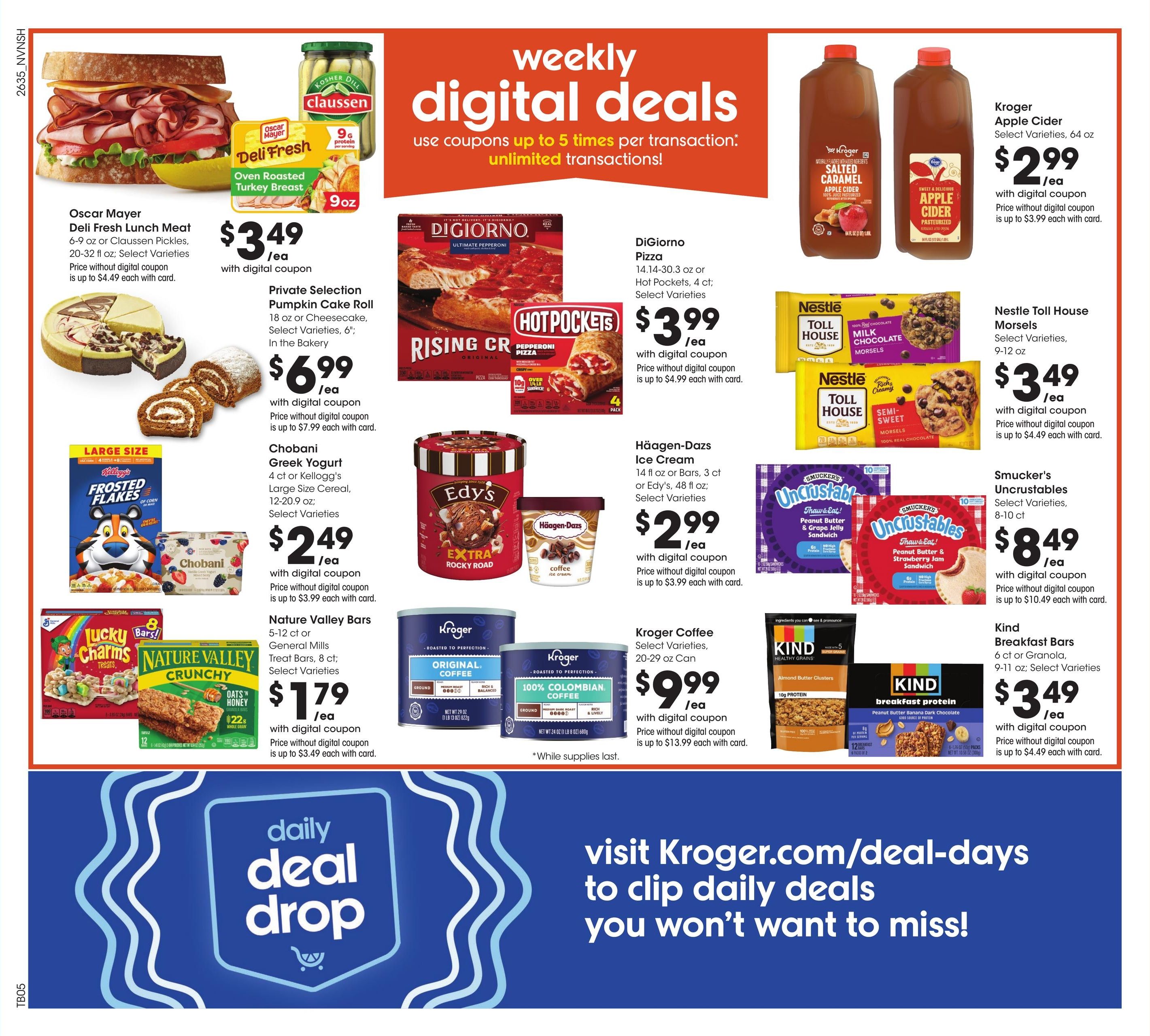 Kroger (Huntsville Area, AL) Weekly Ad September 30 - October 6, 2026