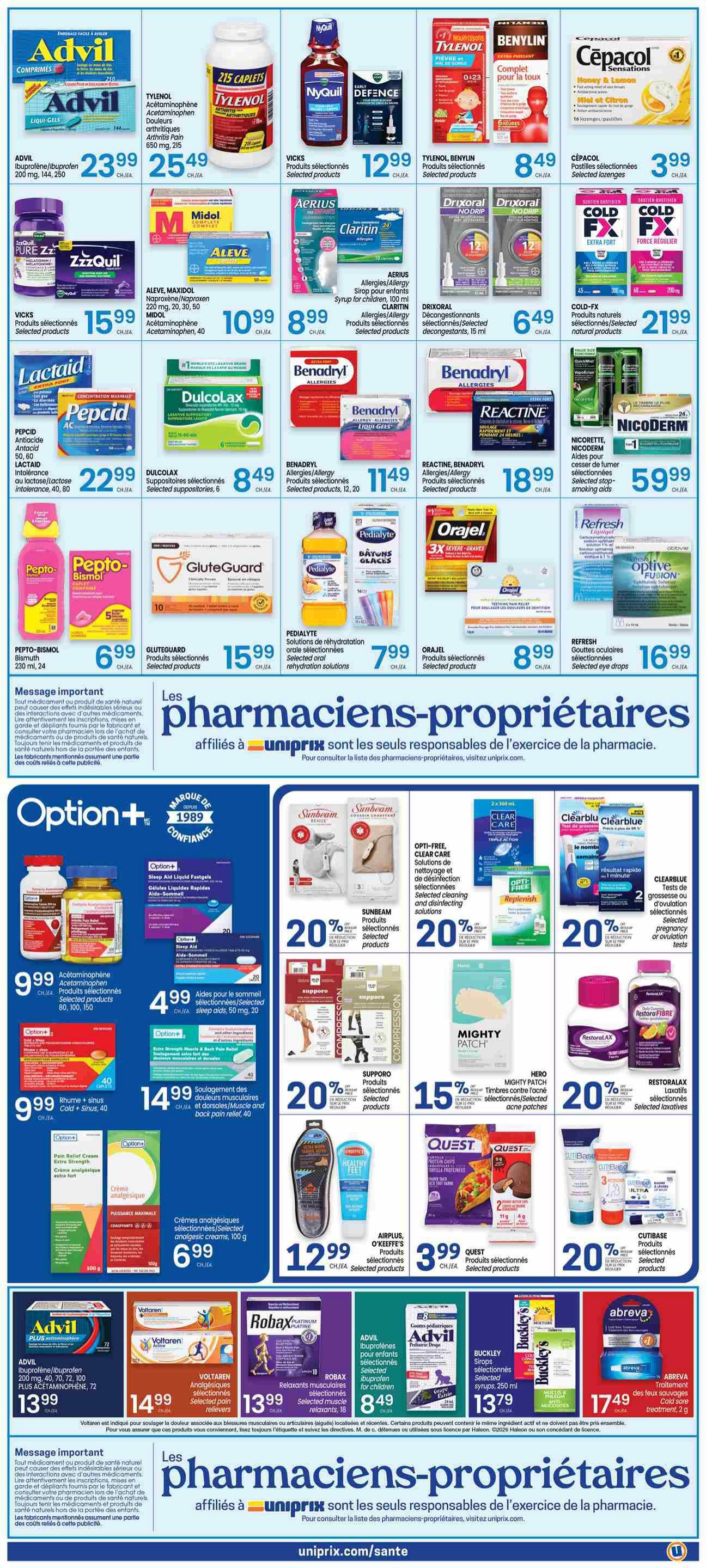 Uniprix Flyer October 1 to 7