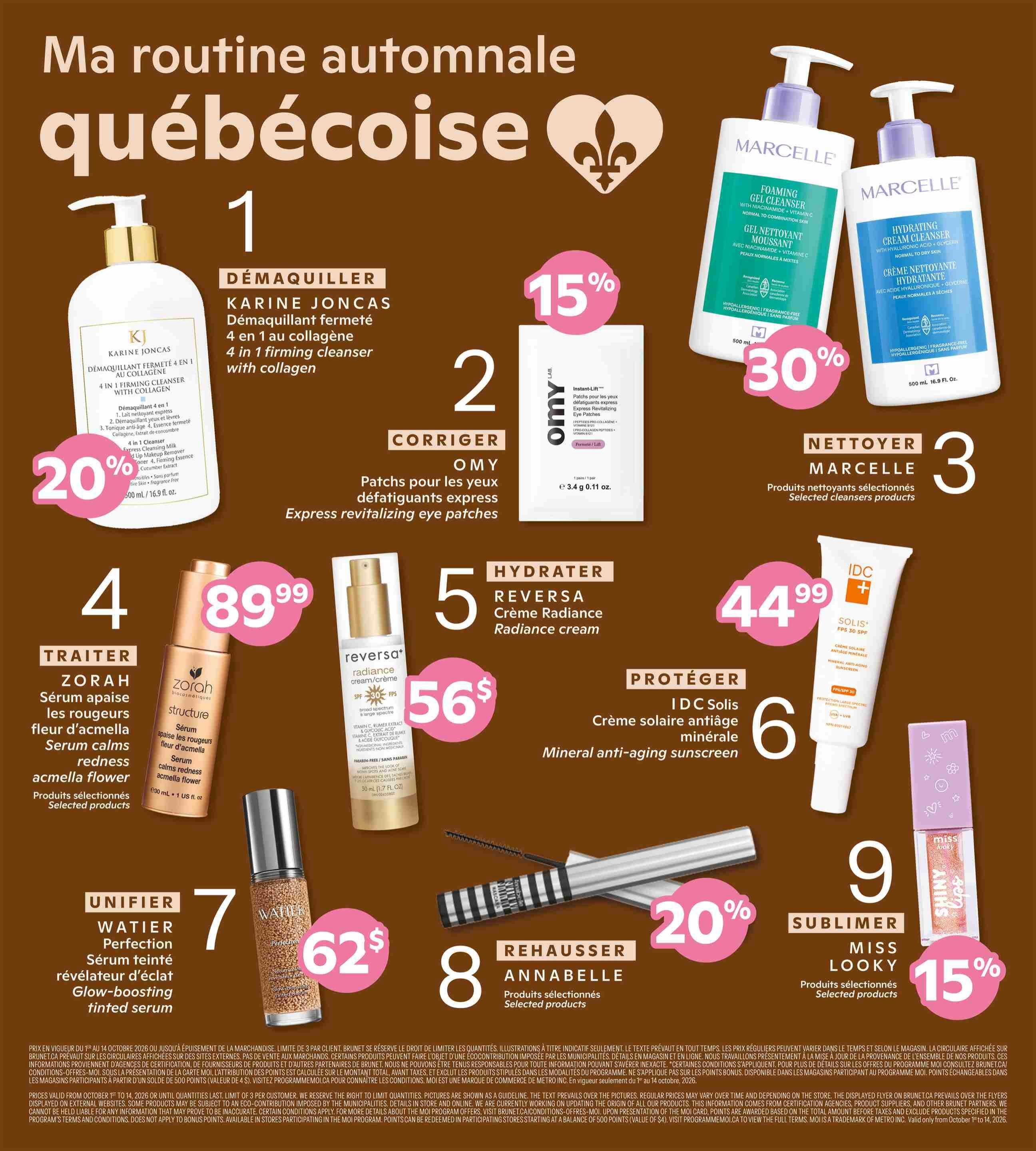 Brunet Beauty Flyer October 1 to 14