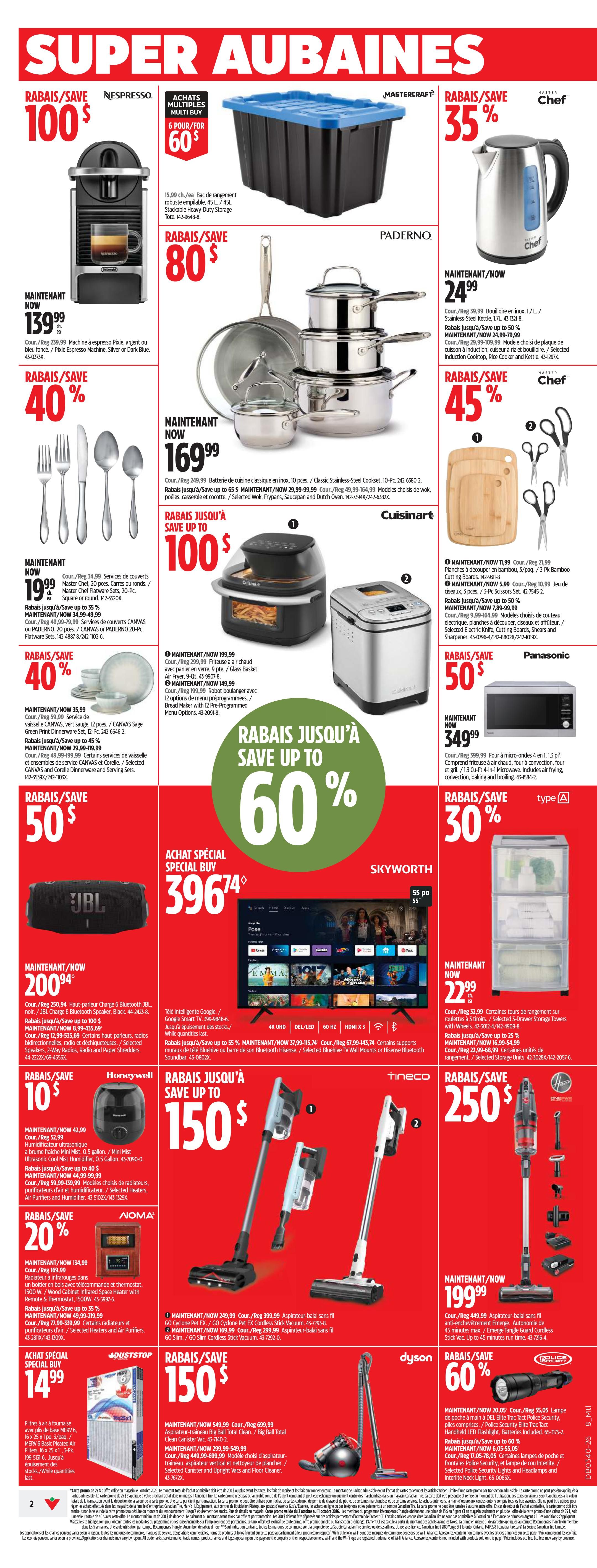 Canadian Tire (QC) Flyer October 1 to 7