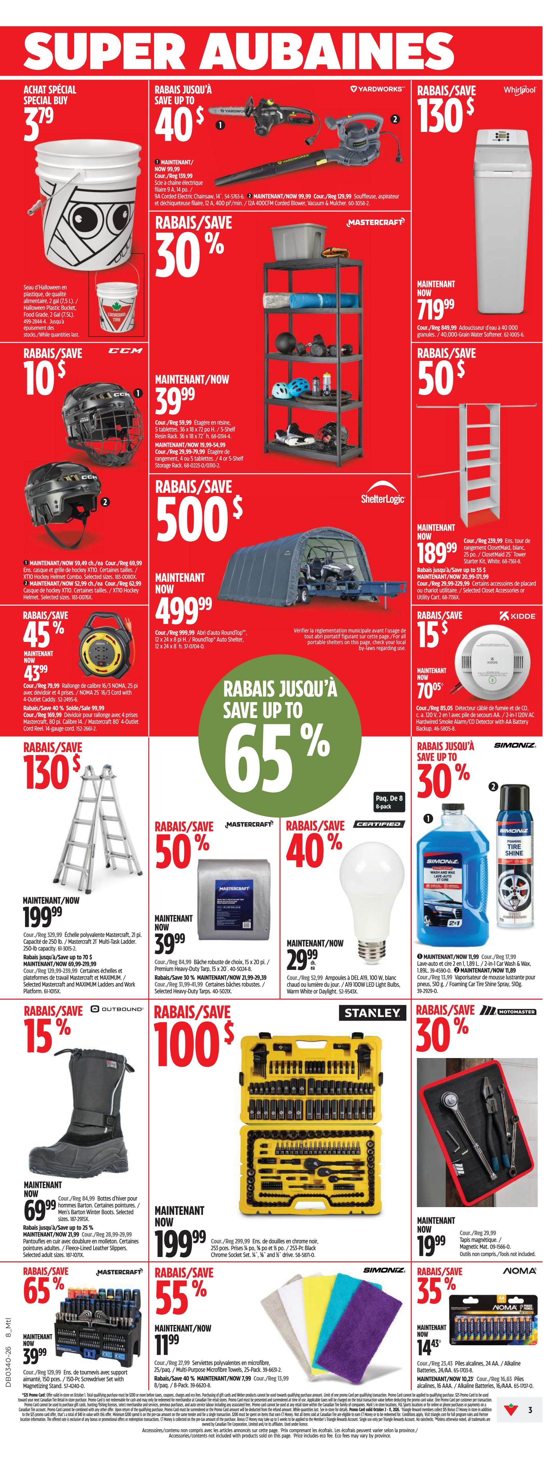 Canadian Tire (QC) Flyer October 1 to 7