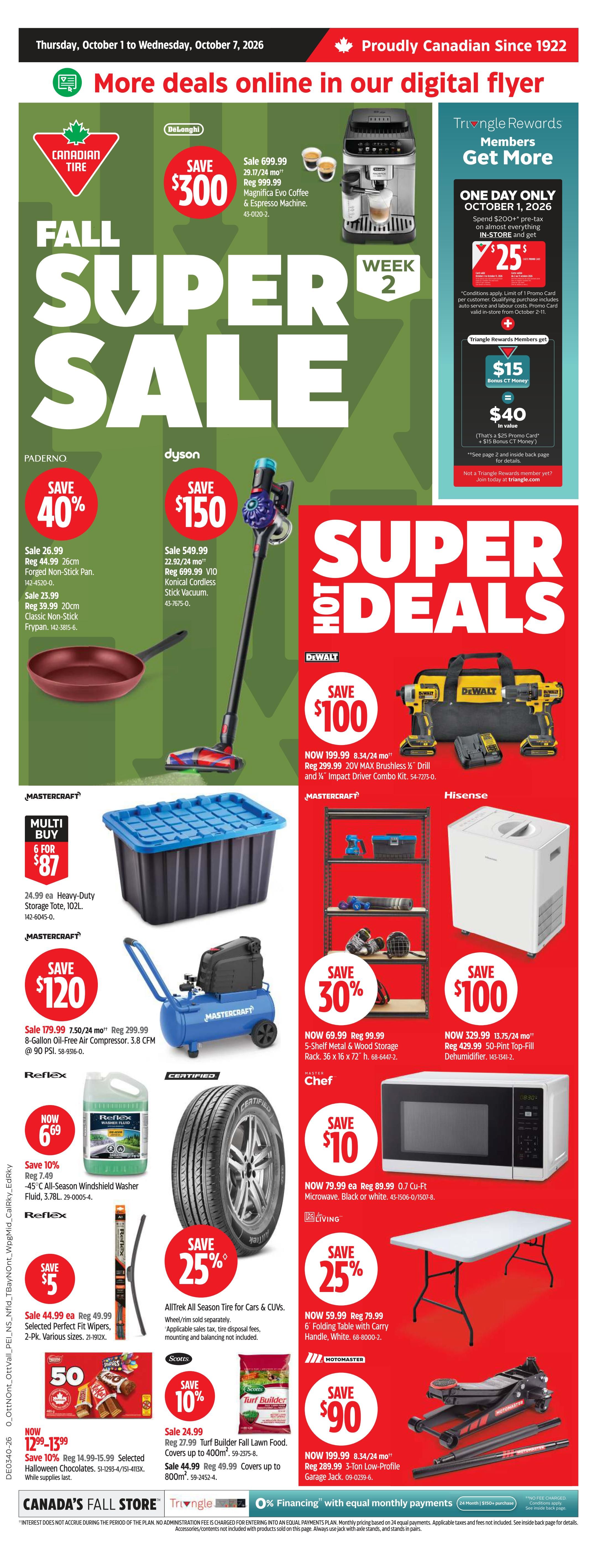 Canadian Tire (Atlantic) Flyer October 1 to 7