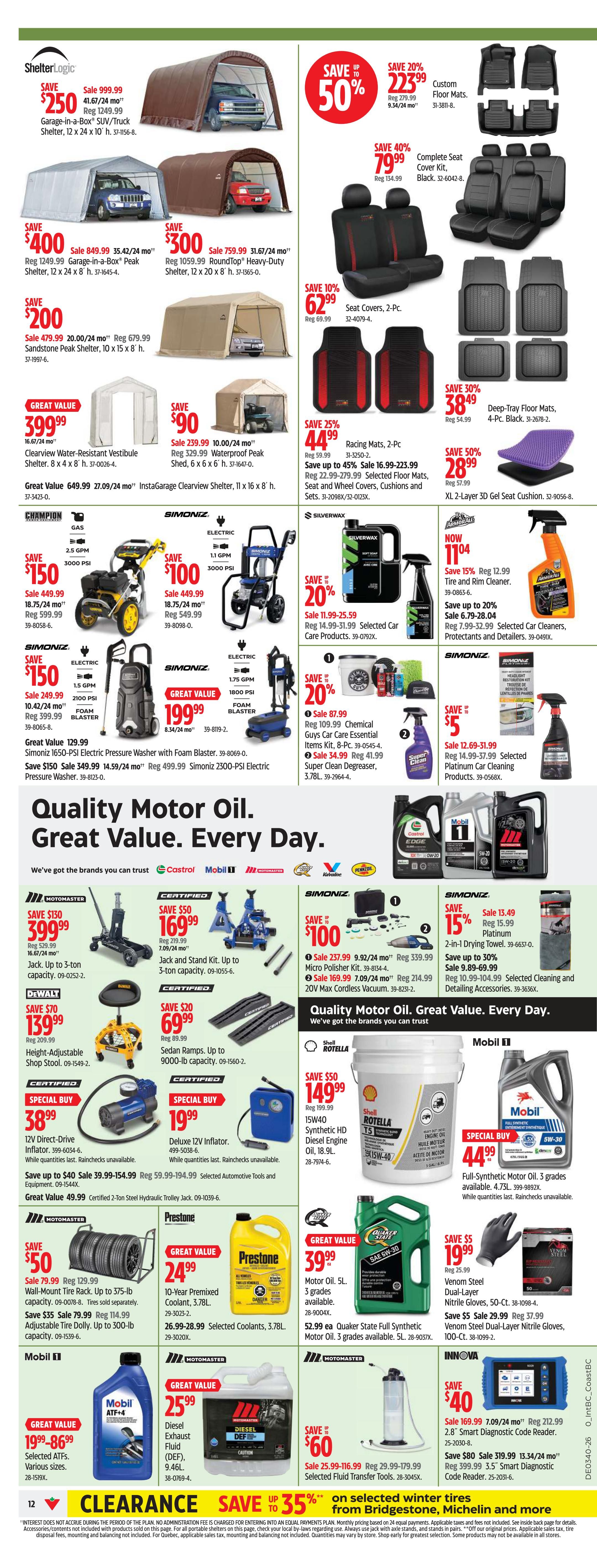 Canadian Tire (West) Flyer October 1 to 8