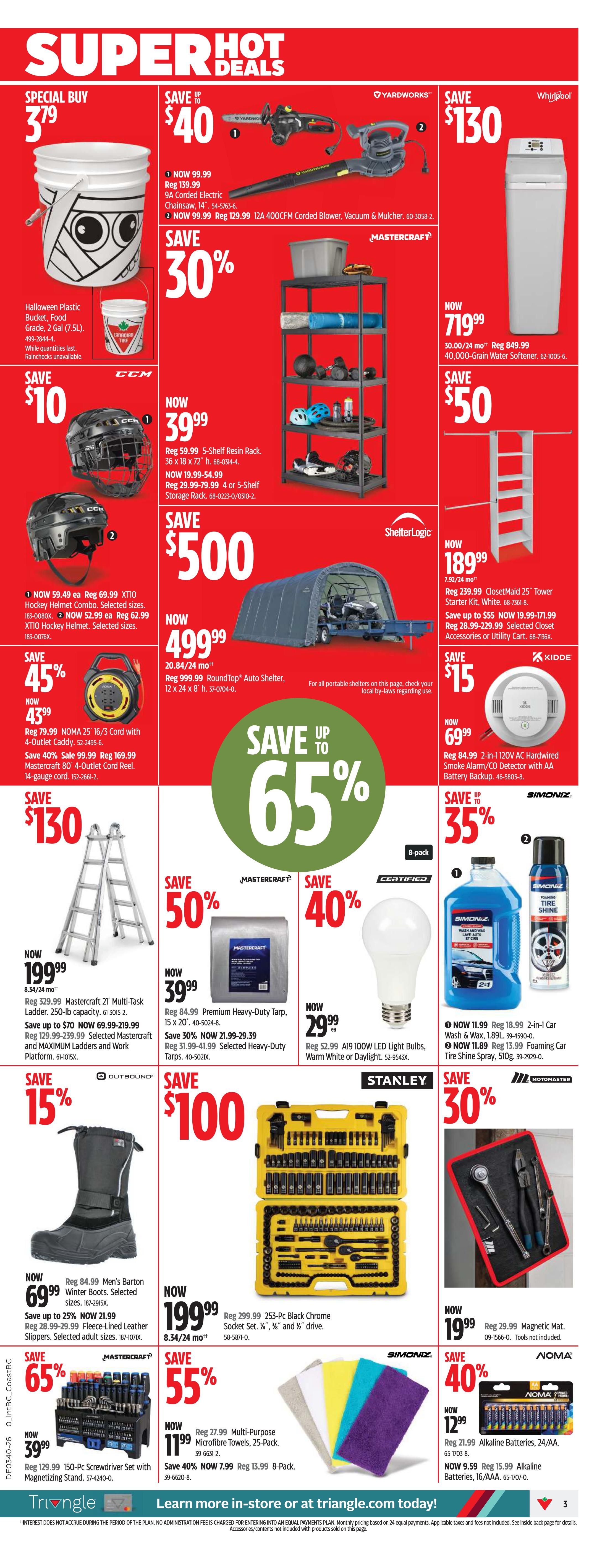 Canadian Tire (West) Flyer October 1 to 8