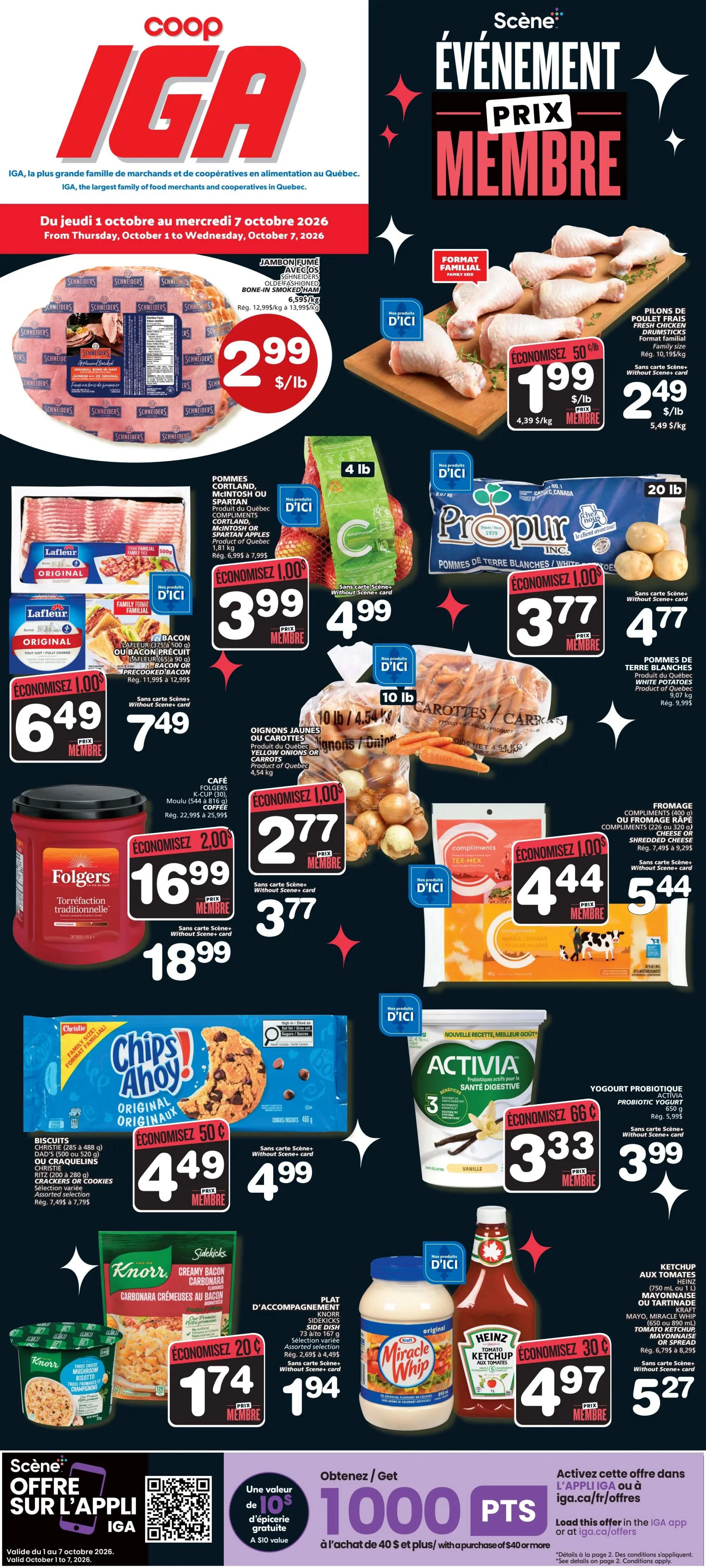 Coop IGA (QC) Flyer October 1 to 7