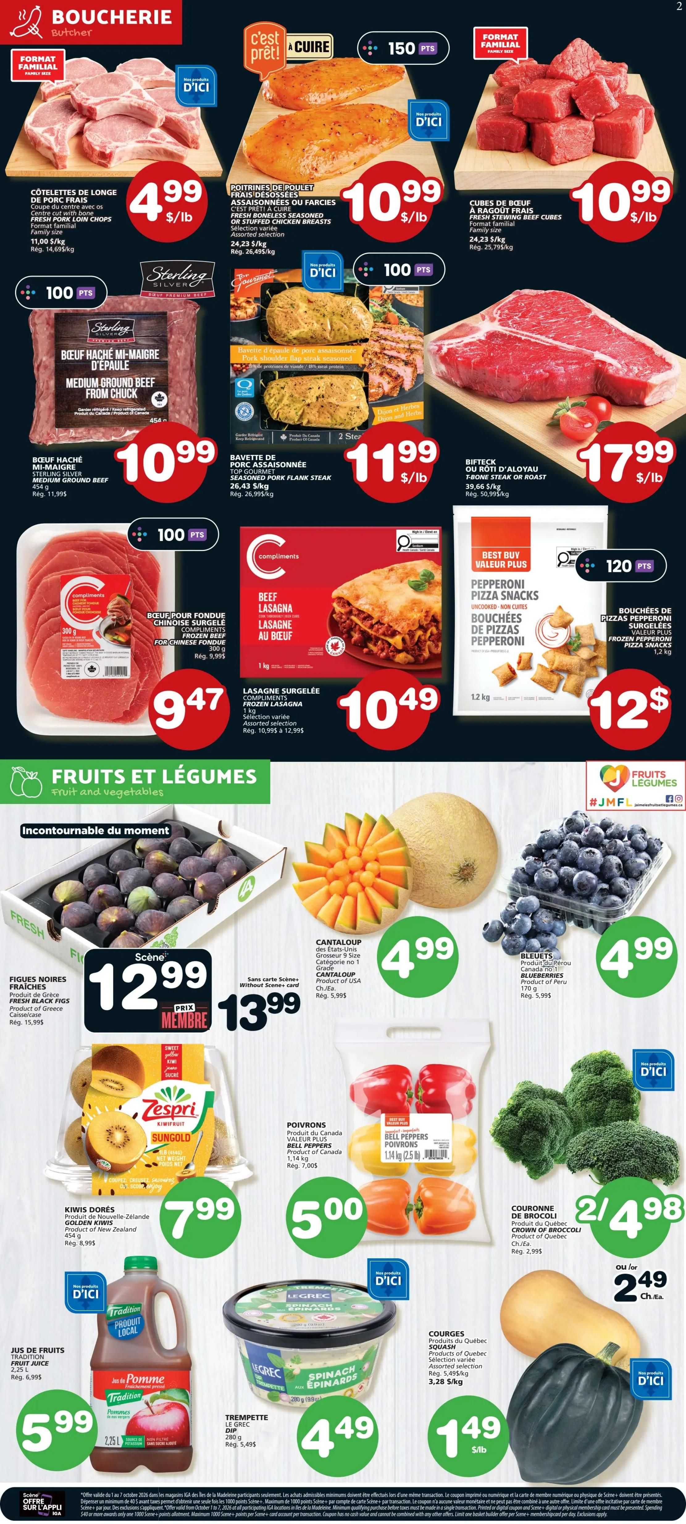 Coop IGA (QC) Flyer October 1 to 7