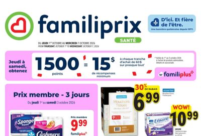 Familiprix Sante Flyer October 1 to 7