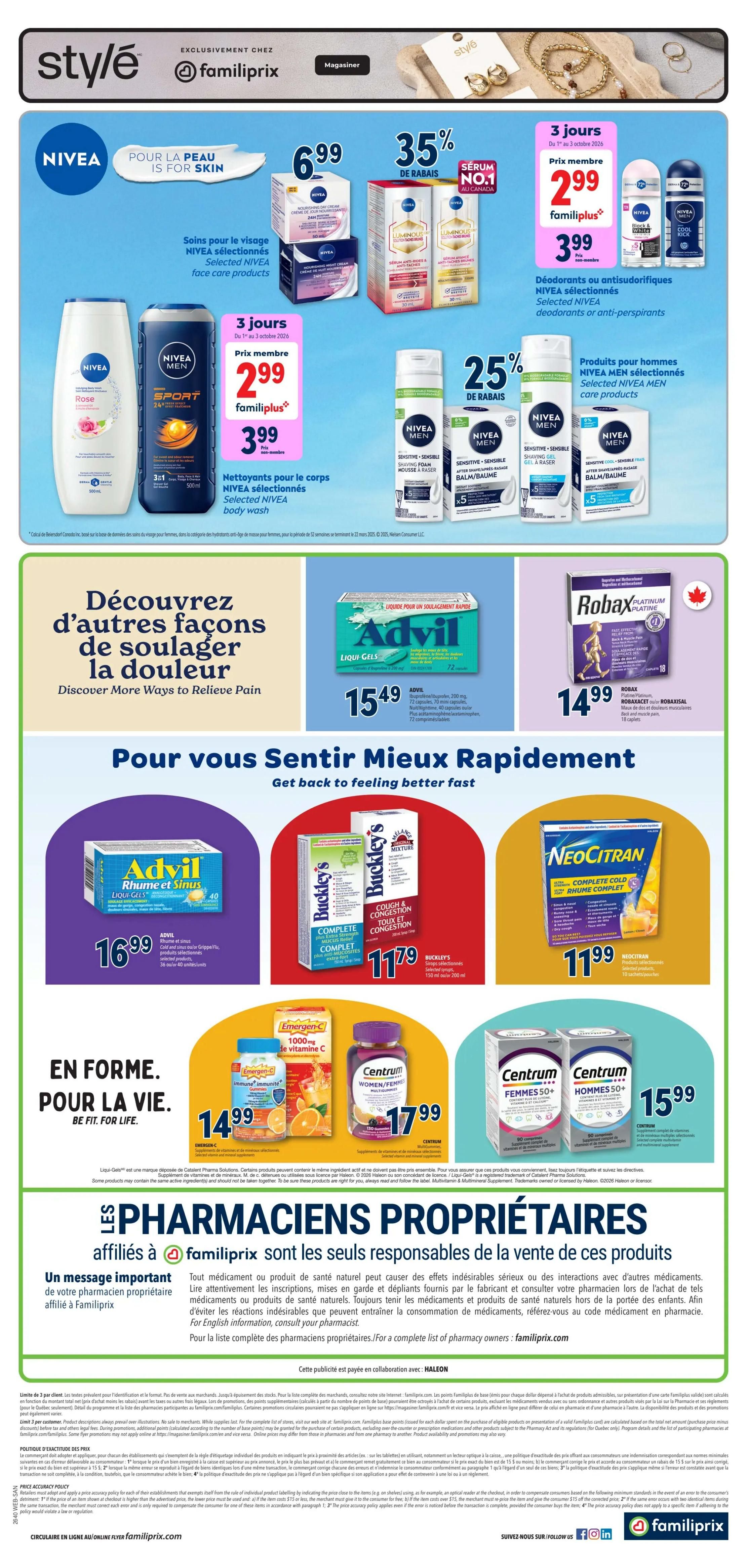 Familiprix Sante Flyer October 1 to 7