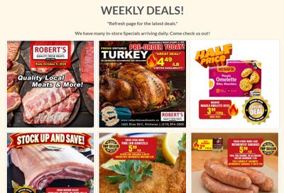 Robert's Quality Fresh Meats Flyer September 28 to October 5