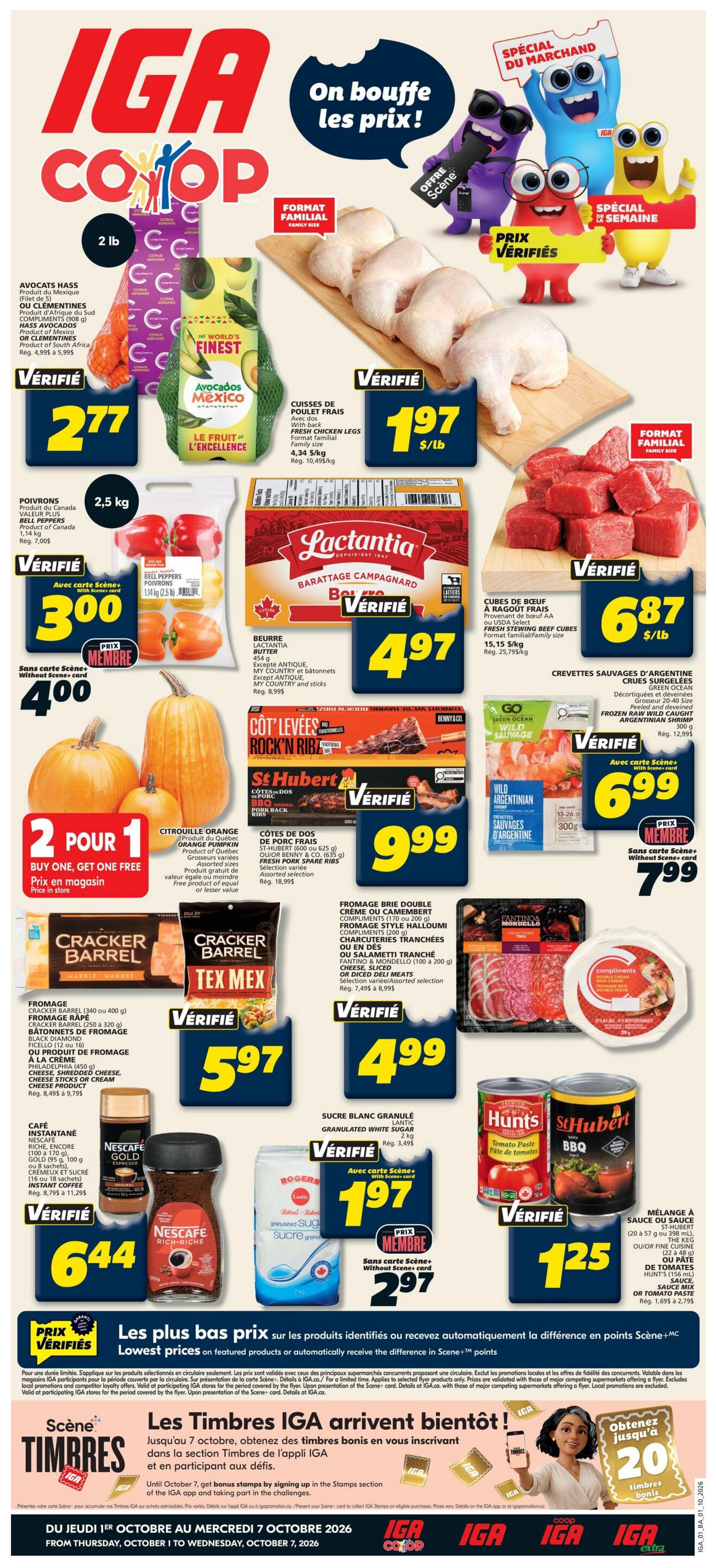 IGA (NB) Flyer October 1 to 7