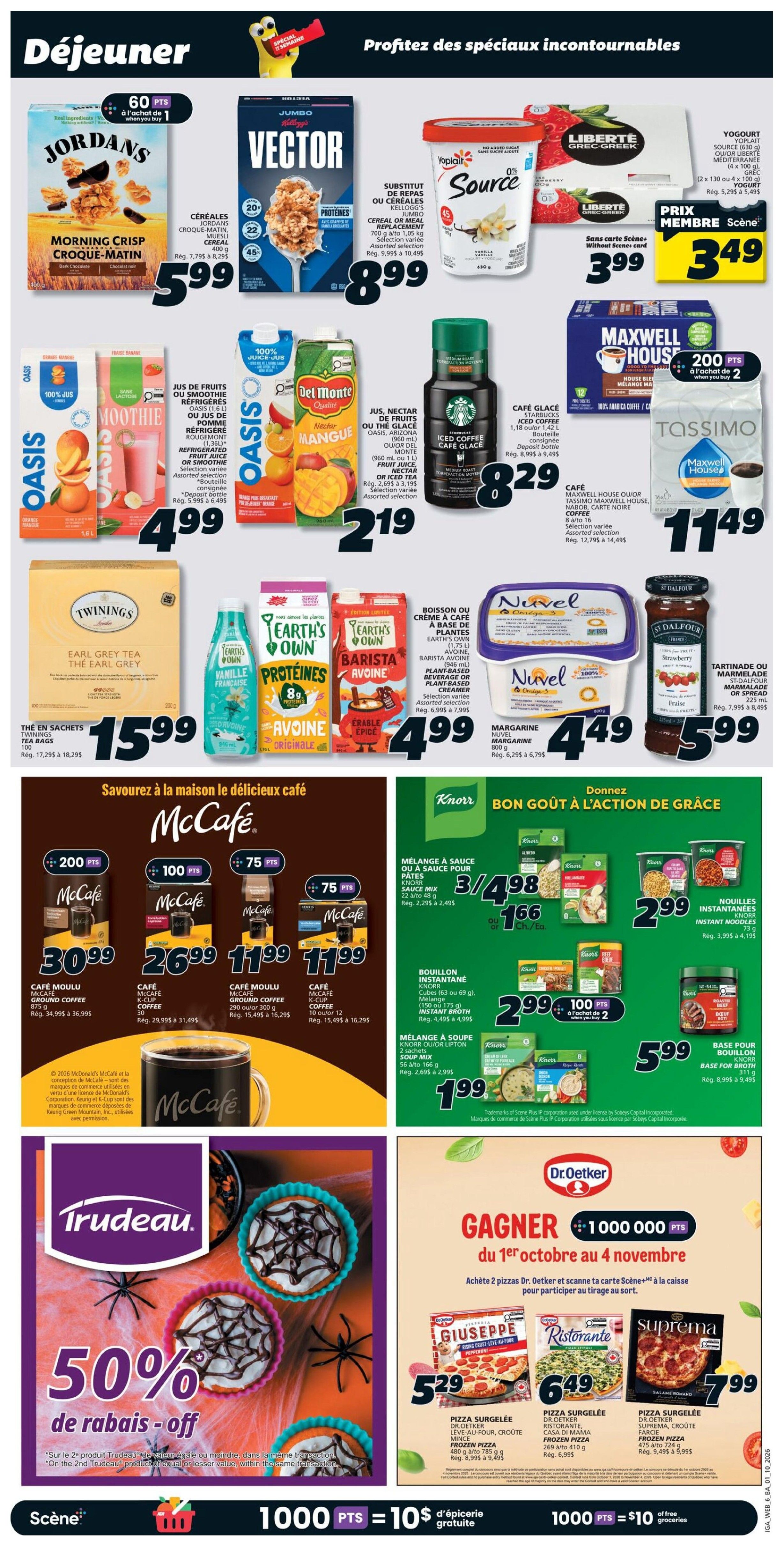 IGA (NB) Flyer October 1 to 7