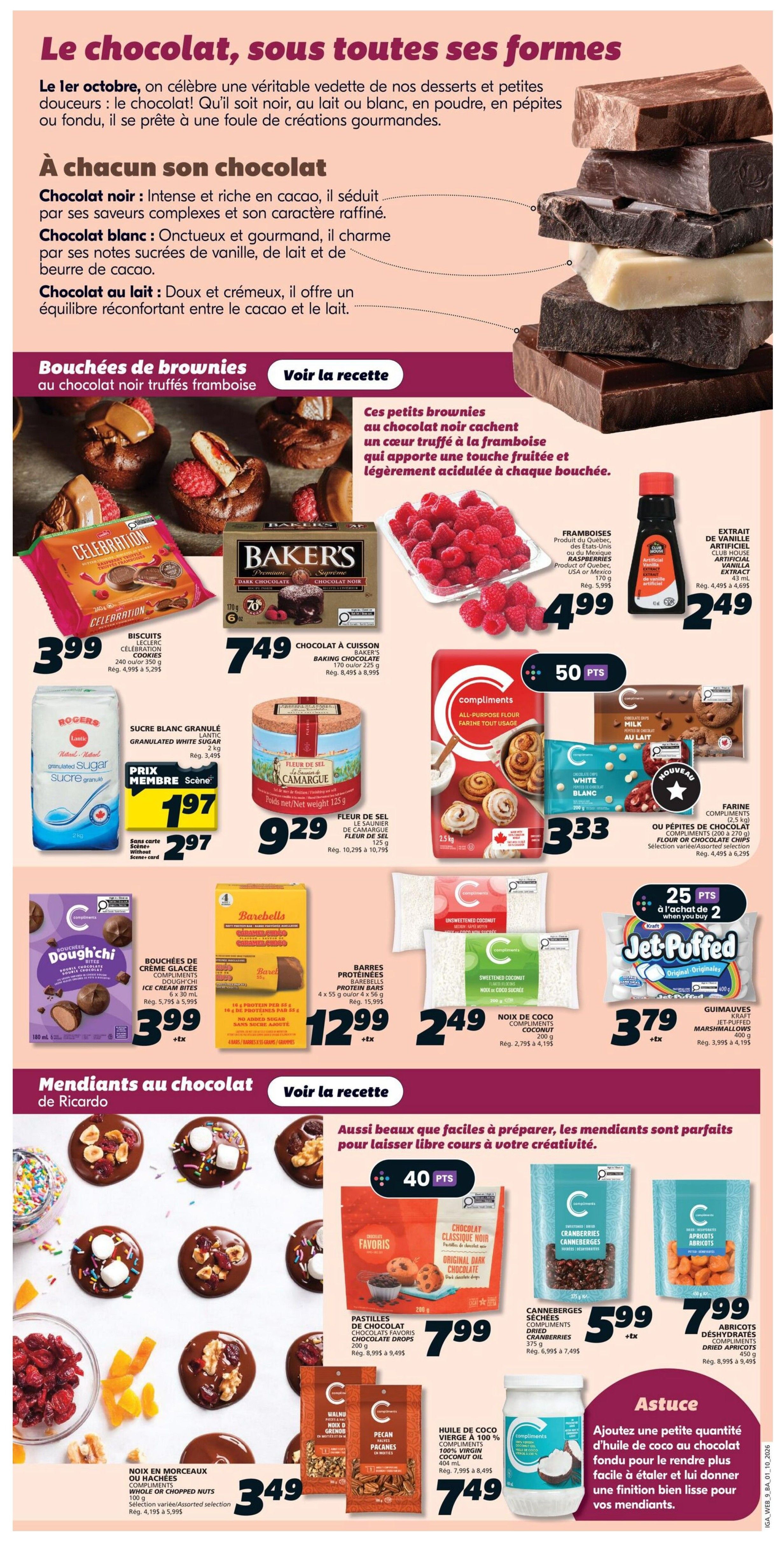 IGA (NB) Flyer October 1 to 7