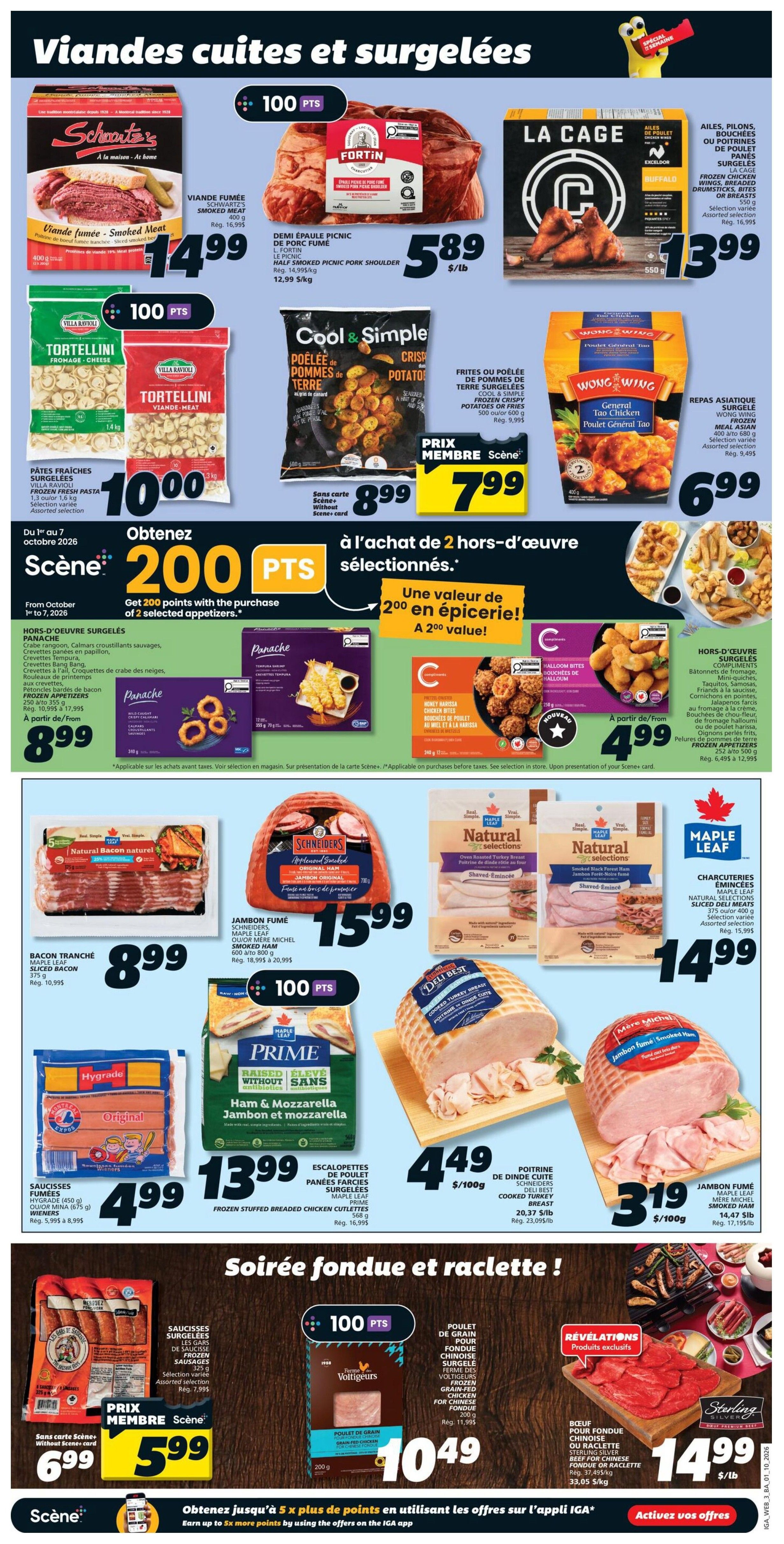 IGA (NB) Flyer October 1 to 7