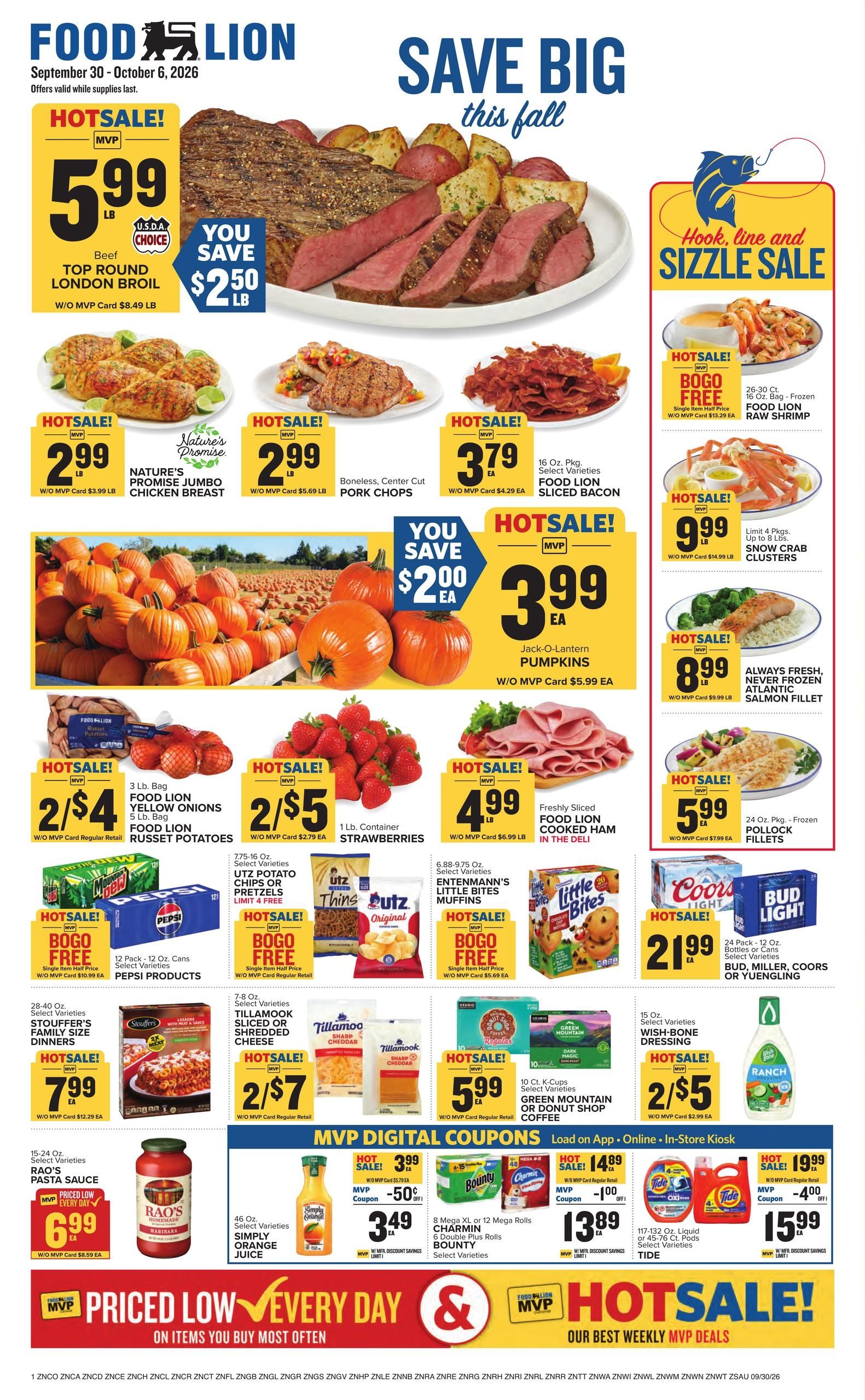 Food Lion (Charlotte-Concord Area, NC) Weekly Ad September 30 - October 6, 2026
