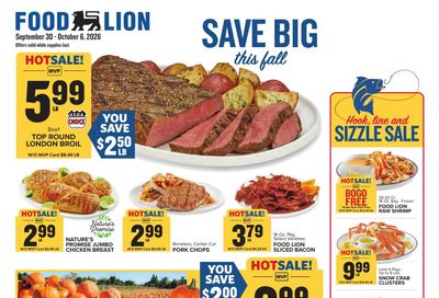 Food Lion (Charlotte-Concord Area, NC) Weekly Ad September 30 - October 6, 2026