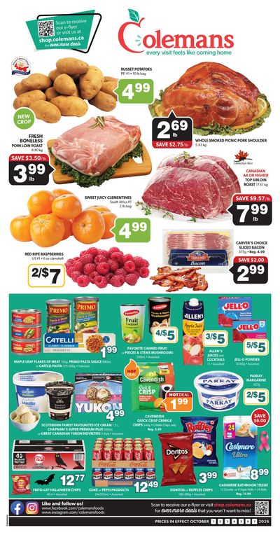 Coleman's Flyer October 1 to 7