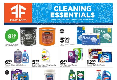 Fleet Farm Home & Cleaning Weekly Ad September 28 - October 4, 2026