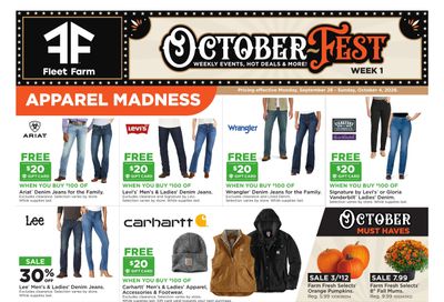 Fleet Farm Weekly Ad September 28 - October 4, 2026
