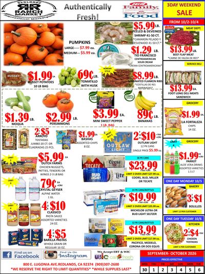 Redlands Ranch Market IGA Weekly Ad September 30 - October 6, 2026