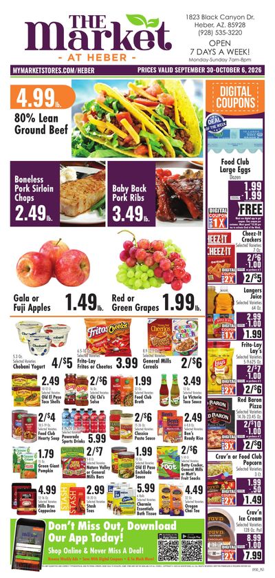 The Market at Heber Weekly Ad September 30 - October 6, 2026