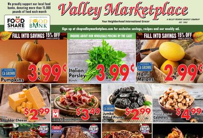 Valley Marketplace Weekly Ad September 30 - October 6, 2026
