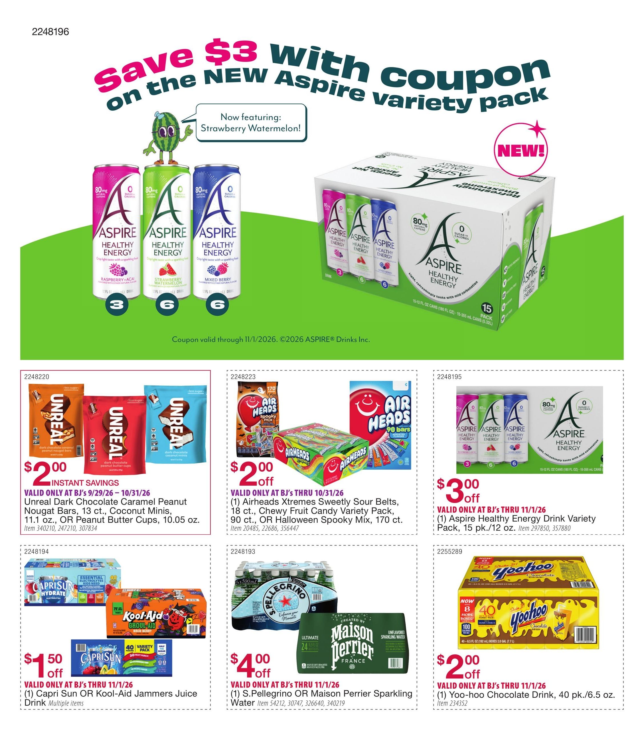 BJ's Wholesale Club Smart Saver Weekly Ad September 29 - November 1, 2026
