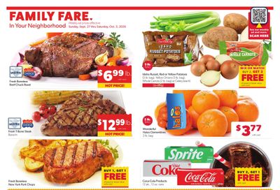 Family Fare (Bismarck-Dickinson Area, ND) Weekly Ad September 27 - October 3, 2026