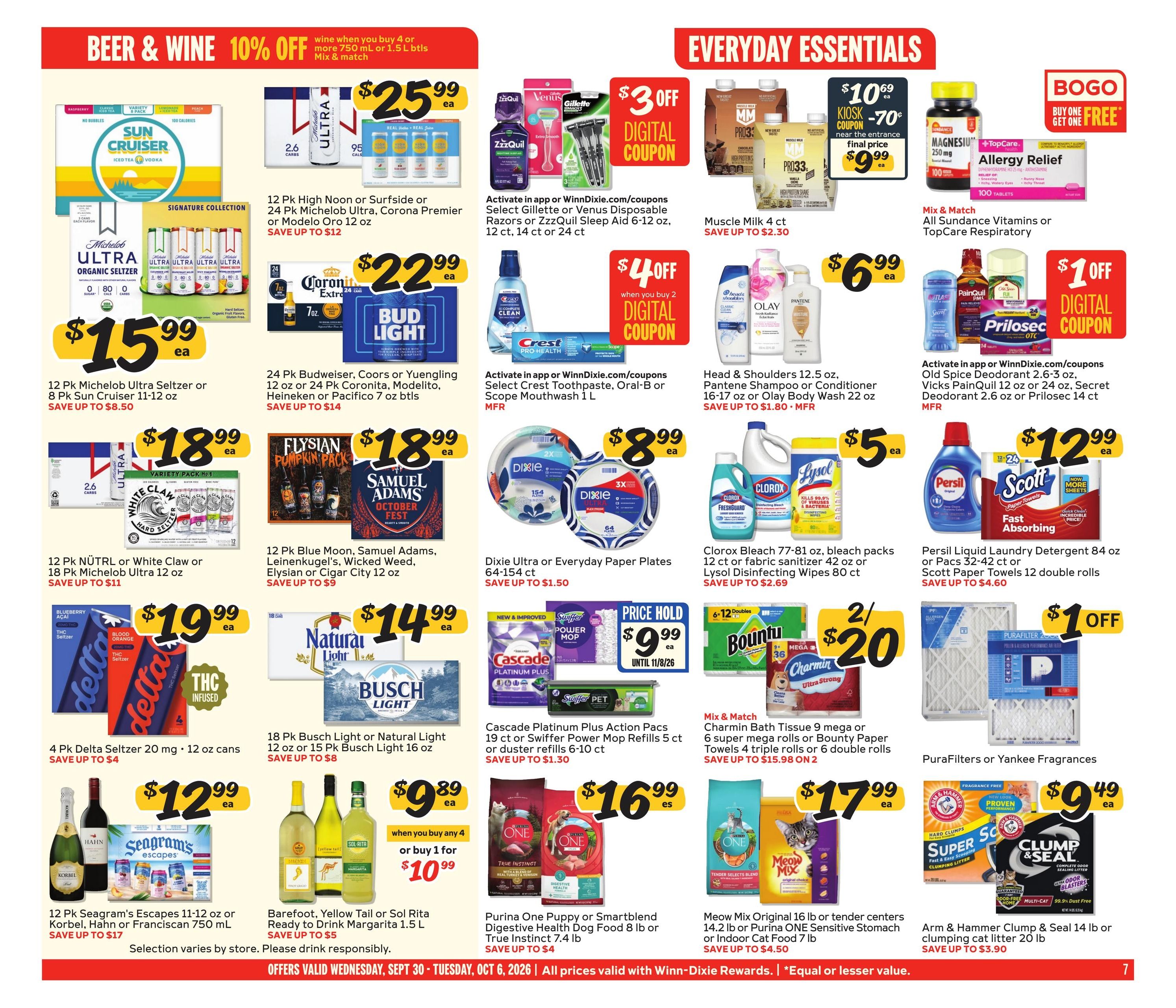 Winn-Dixie (Cape Canaveral Area, FL) Weekly Ad September 30 - October 6, 2026